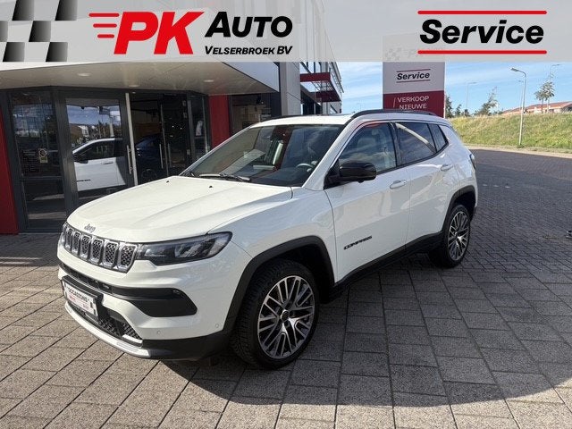 Jeep Compass 1.5T e-Hybrid Limited | Navi | Pano | 360 Camer, Auto's, Gebruikt, Zwart, 4 cilinders, Leder en Stof