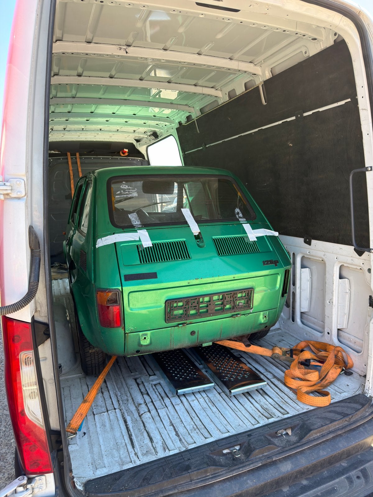 Fiat 126 Achterklep - Groen, Ophalen of Verzenden