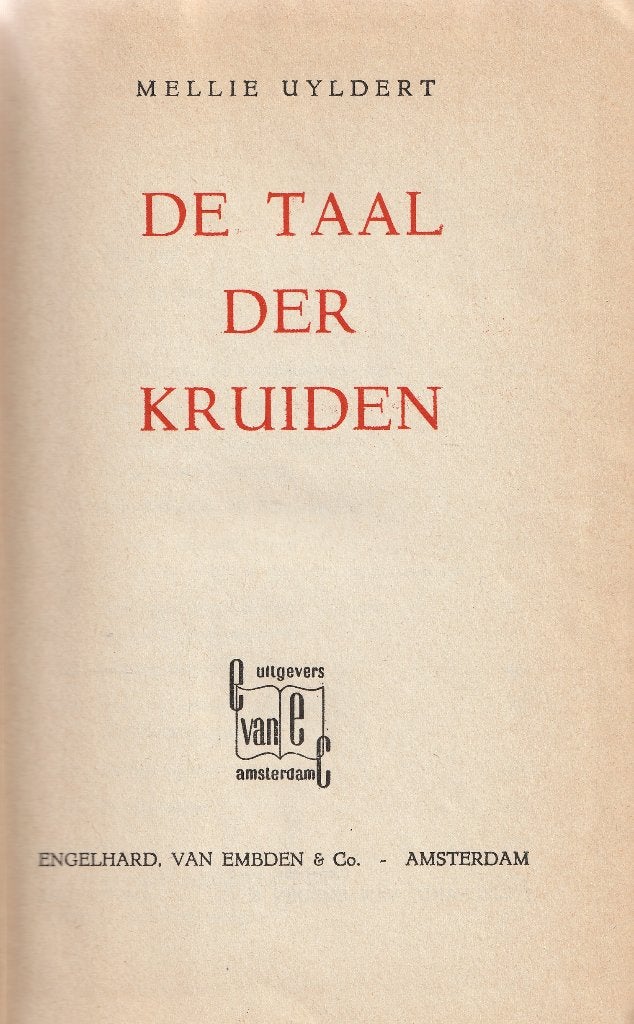 De Taal der kruiden (Mellie Uyldert), Ophalen of Verzenden, Gelezen, Kruiden en Alternatief, Mellie Uyldert