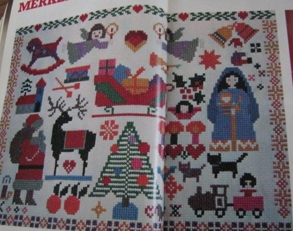 Borduurpatroon  Kerst merklap   nr 7332, Verzenden, Nieuw, Handborduren, Patroon
