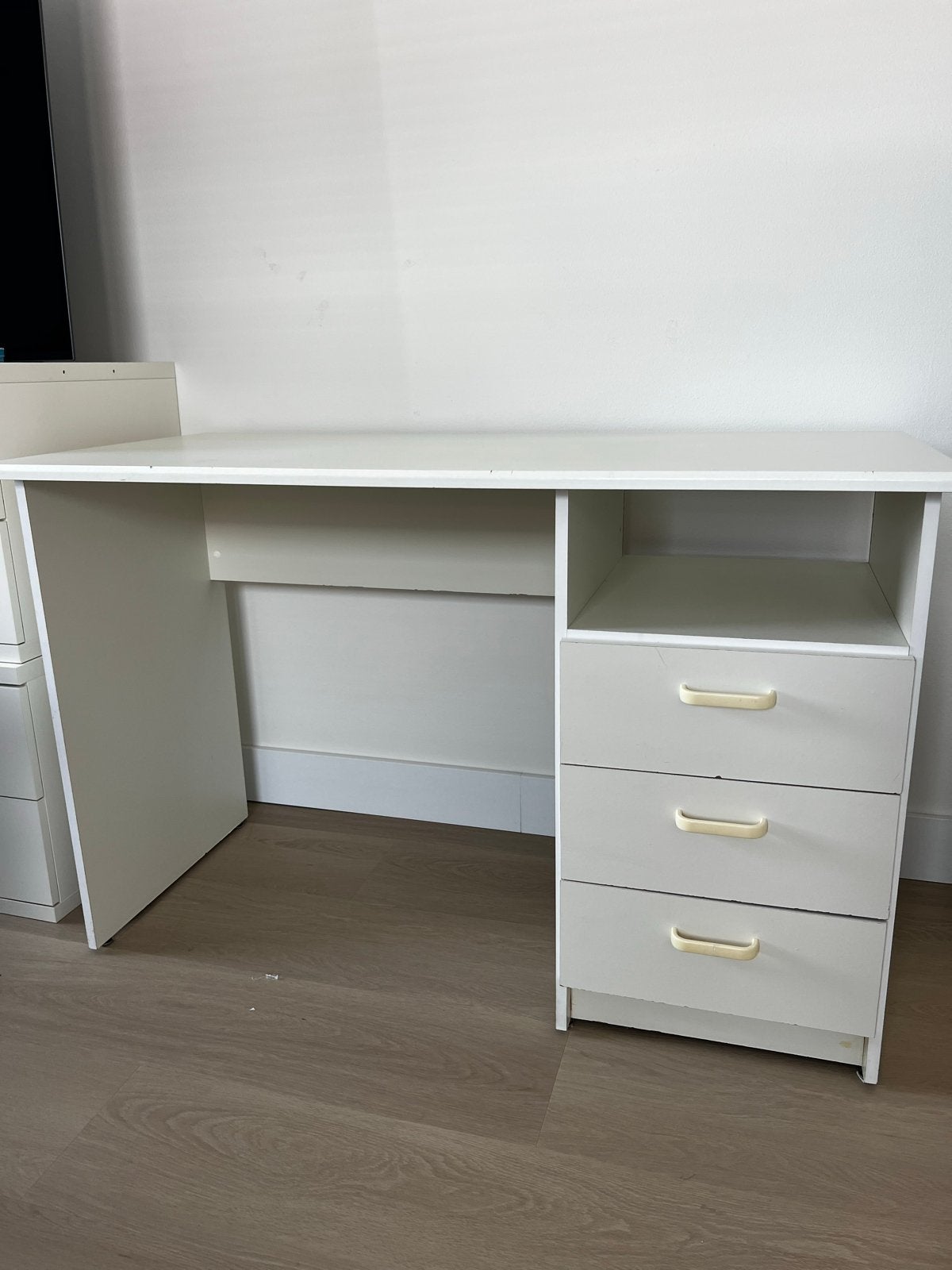 Gebruikt bureau met 3 lades - 120x58x77, Ophalen, Gebruikt, 120 cm, 58 cm