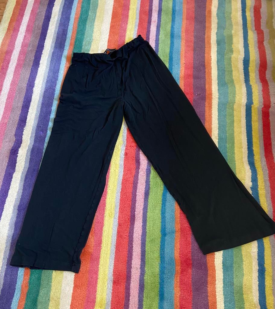Rundholz zwarte tricotbroek rechte pijp mt xl, Verzenden, Zwart, Maat 46/48 (XL) of groter, Lang
