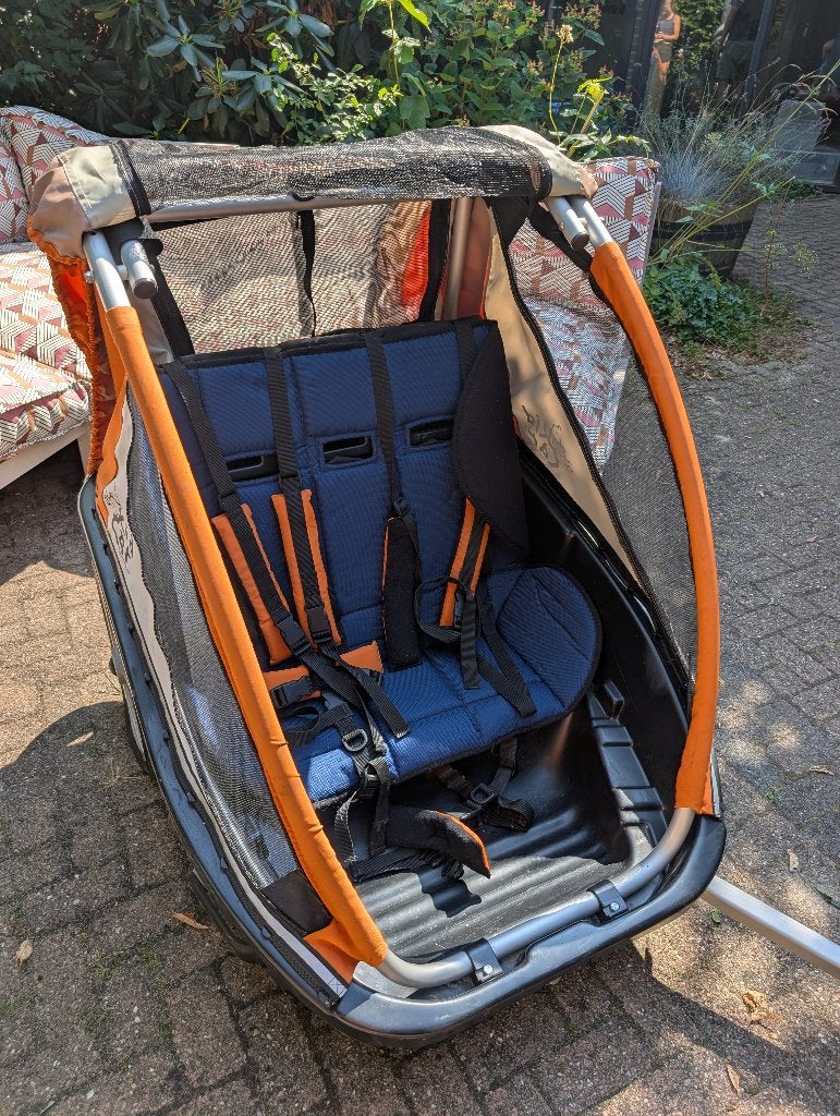 Handige en veilige fietskar (voor 1 of 2 kinderen), Fietsen en Brommers, Ophalen, Gebruikt, Kinderkar, Kid Car