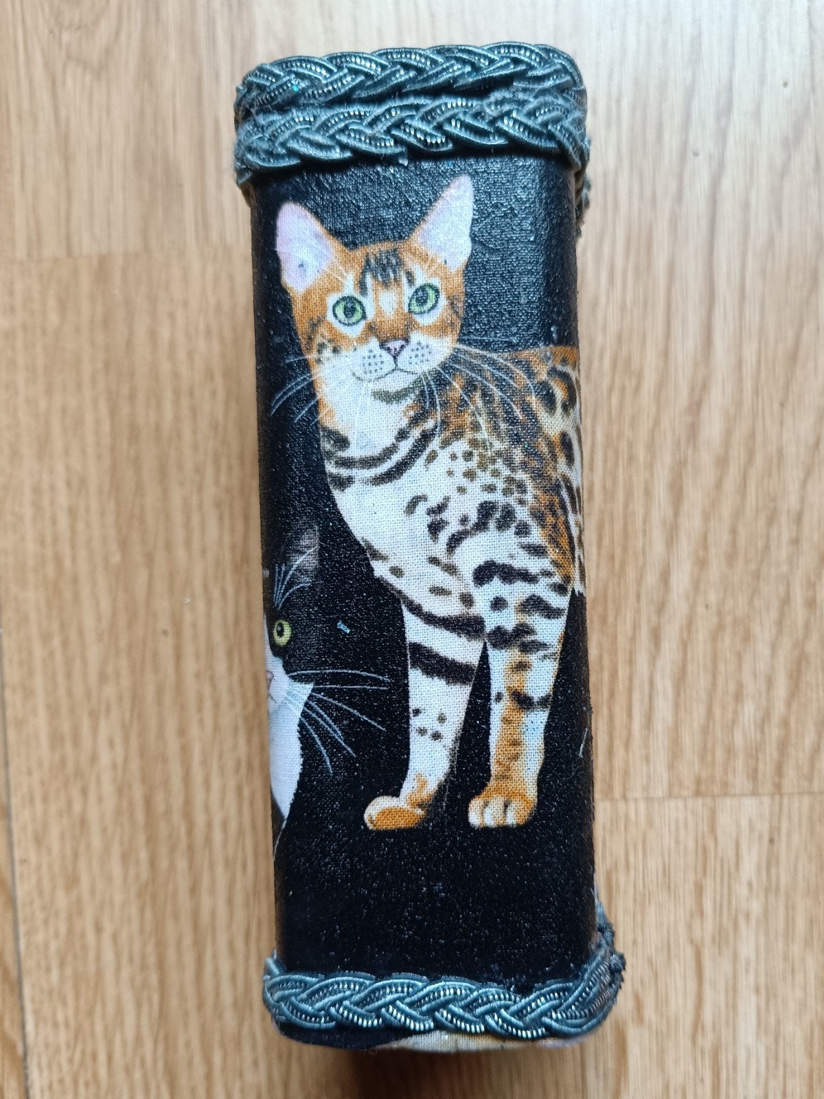 Katten - Deco - Opberg blik, Ophalen of Verzenden, Nieuw, Rond, Overige materialen