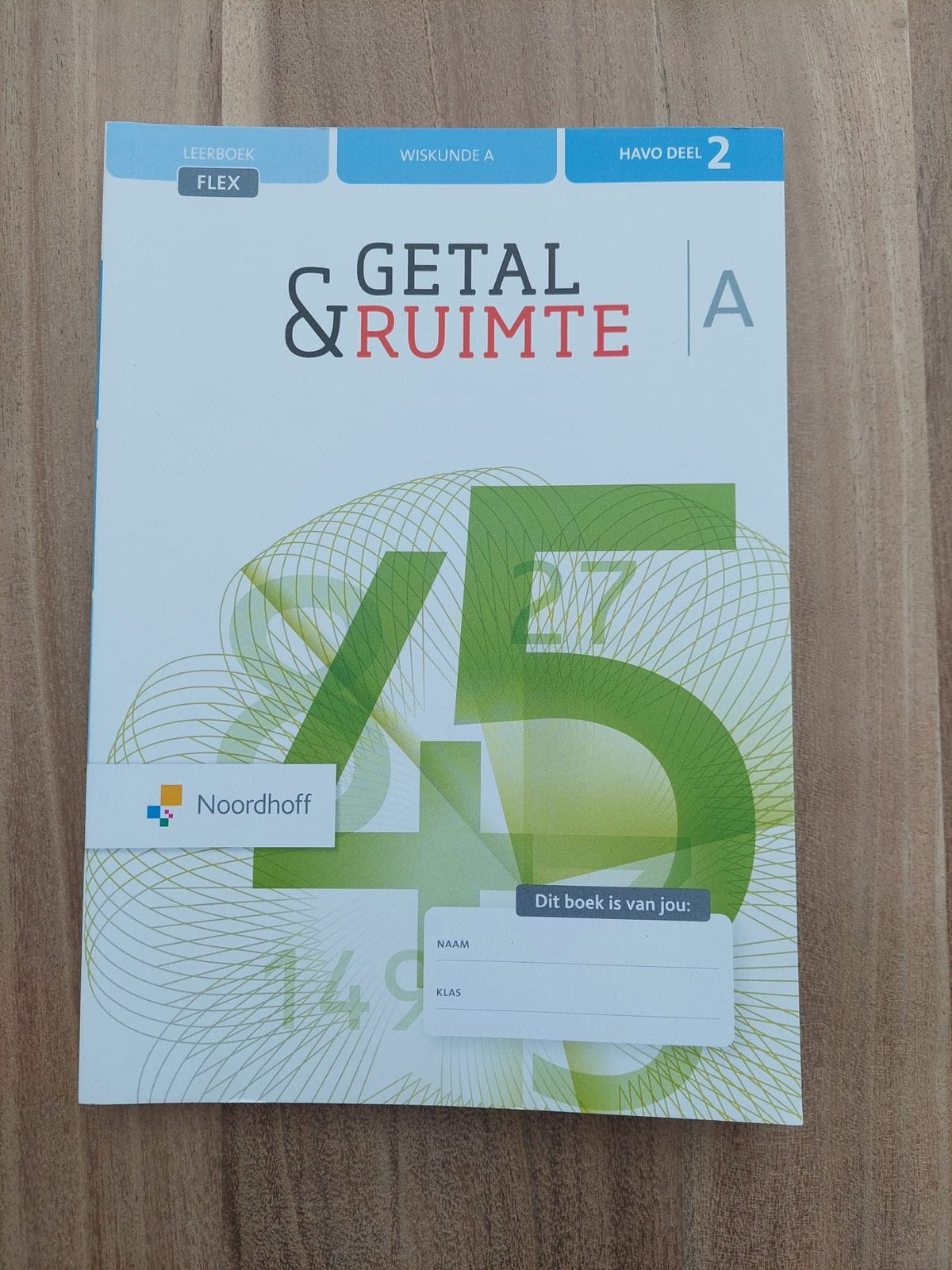 Getal & Ruimte wiskunde A HAVO deel 2, Ophalen of Verzenden, Zo goed als nieuw, HAVO