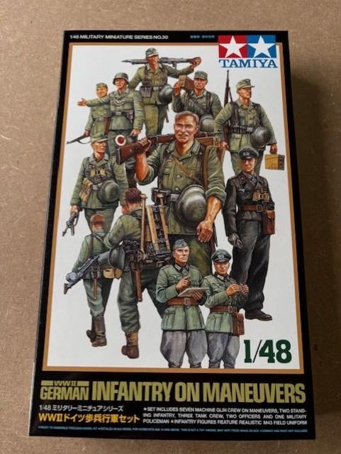 Duitse infanterie / WW2 / Tamiya / 1:48 / 1/48, Hobby en Vrije tijd, Modelbouw | Figuren en Diorama's, Verzenden, Nieuw, 1:35 tot 1:50