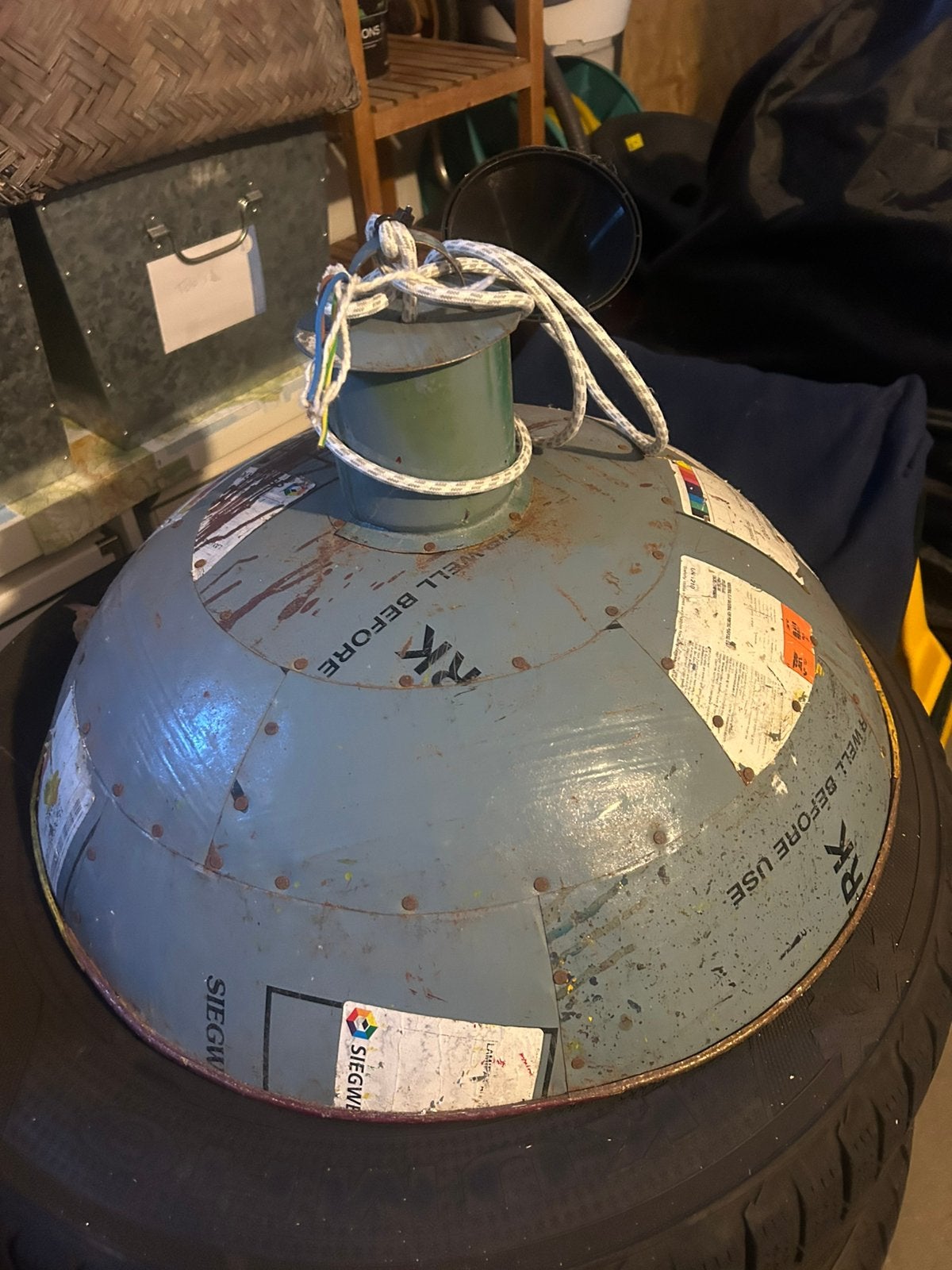 stoere hanglamp 2x, Ophalen, Zo goed als nieuw, Minder dan 50 cm
