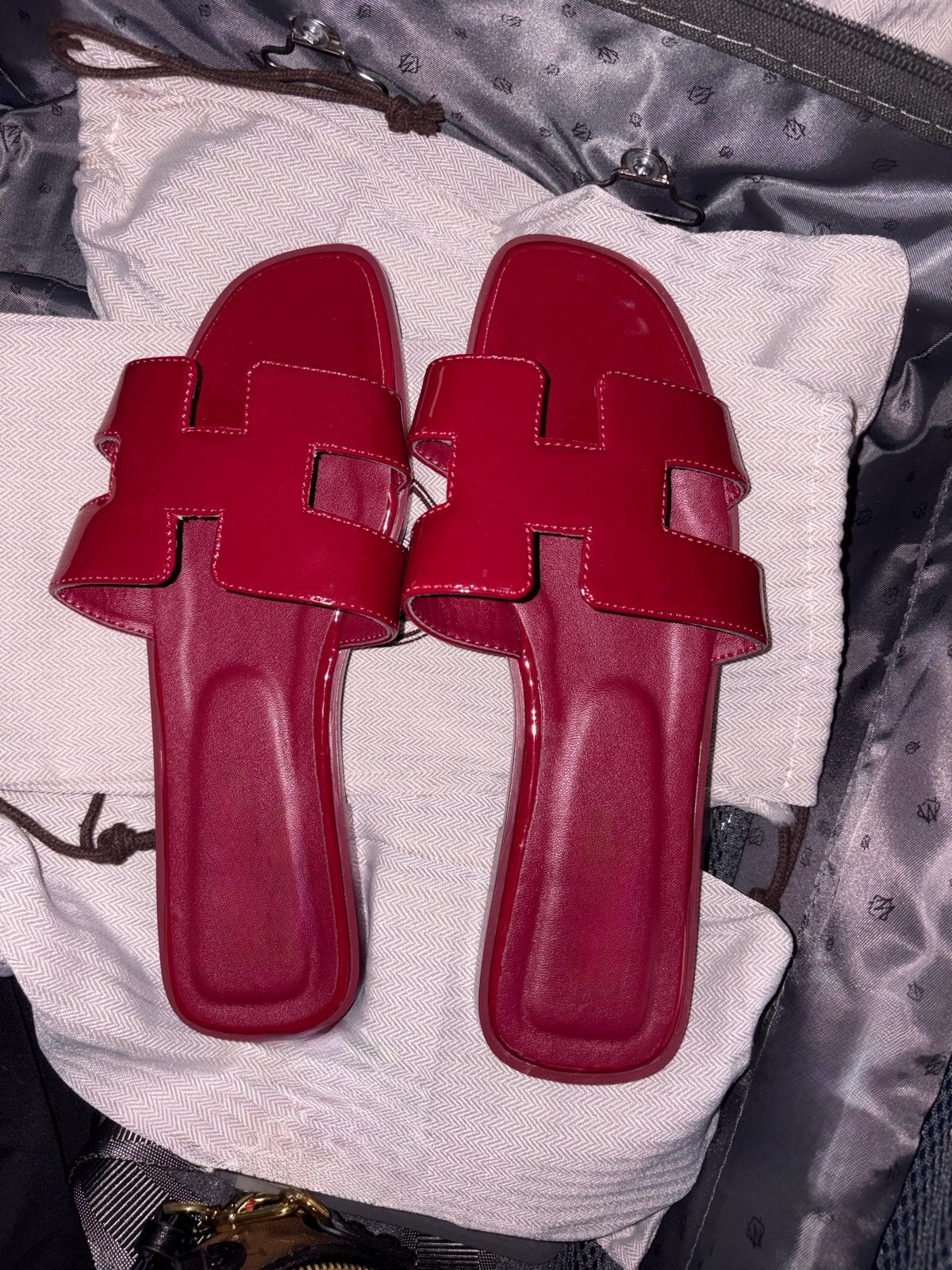 Hermes slipper maat 36 nieuw, Kleding | Dames, Schoenen, Ophalen of Verzenden, Nieuw, Rood, Slippers