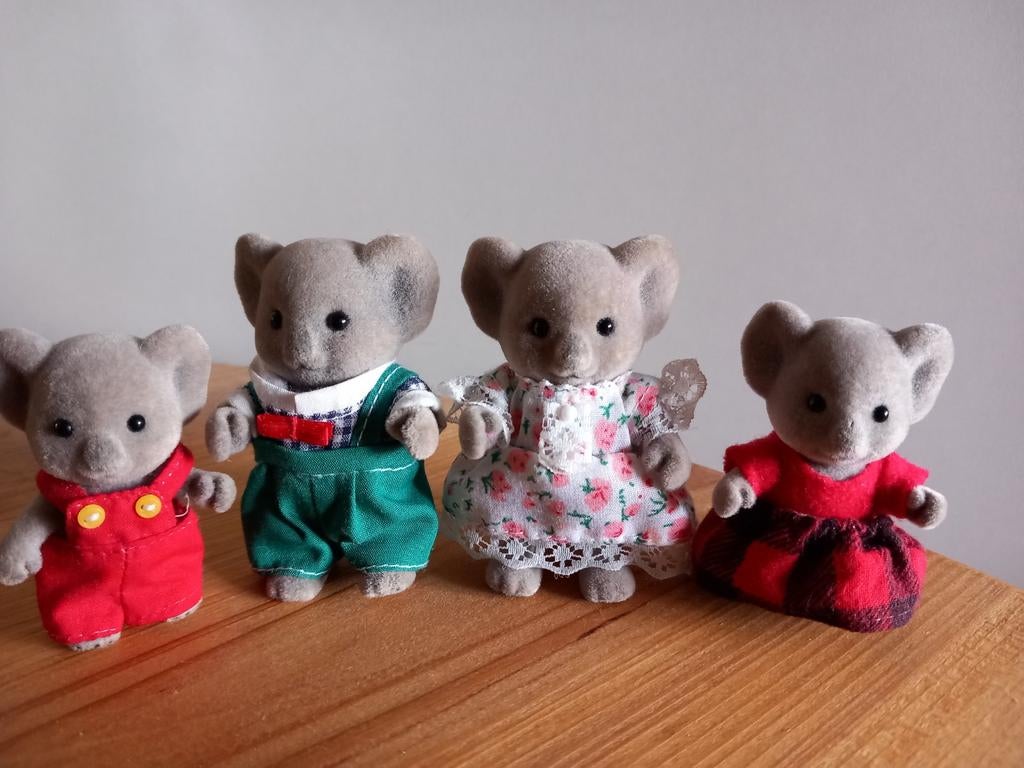 Sylvanian families vintage koala beren familie compleet, Verzamelen, Ophalen of Verzenden, Gebruikt