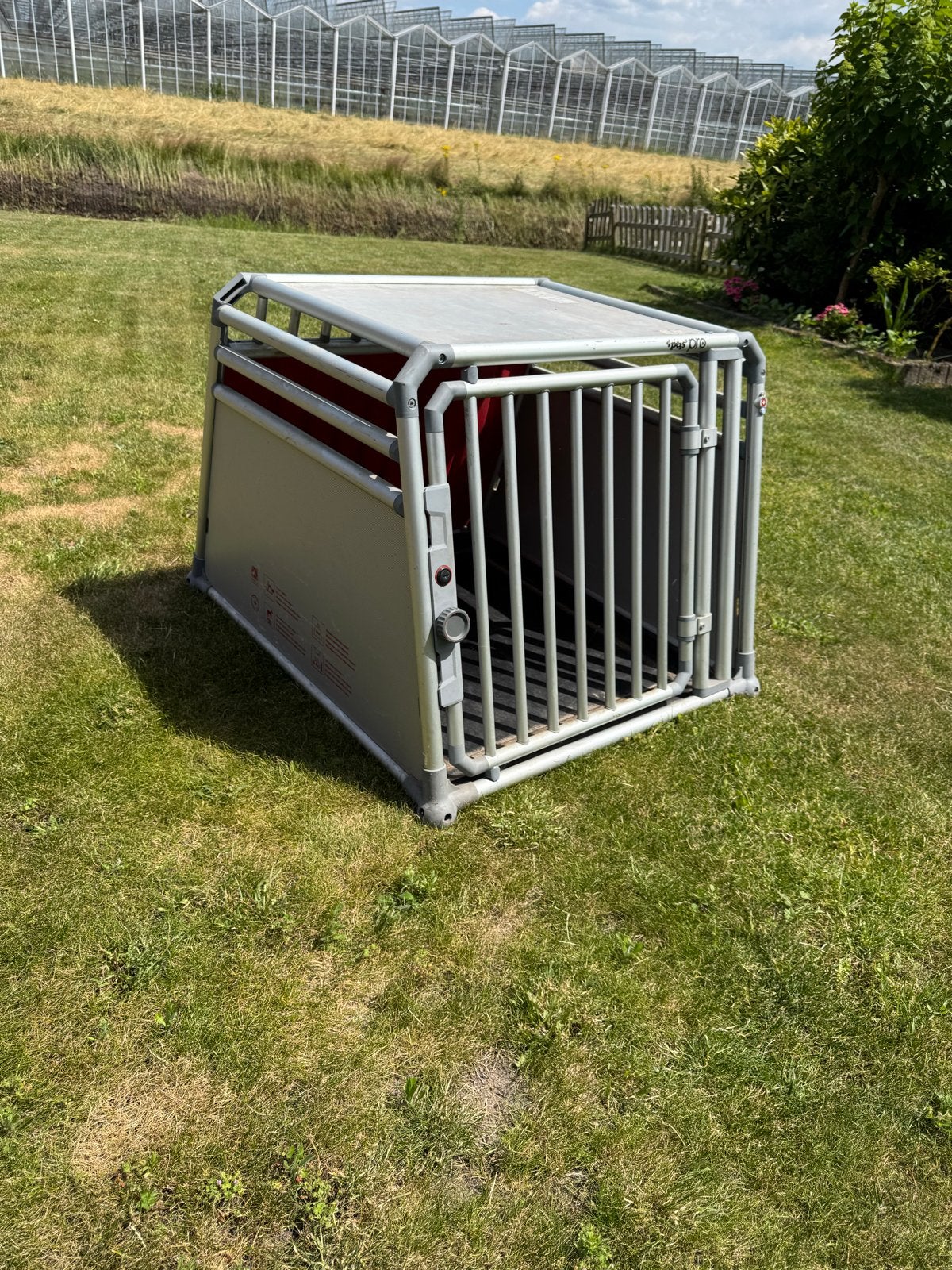 Hondenbench – aluminium / kunststof uitvoering, Ophalen, Gebruikt