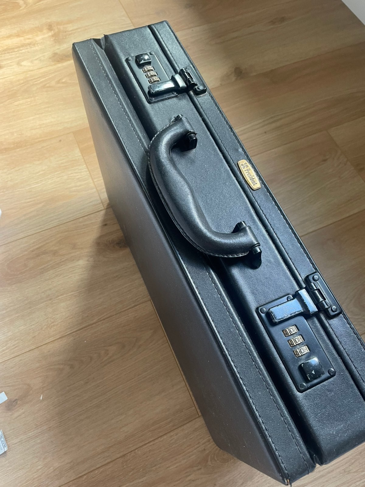 Attaché koffer merk president, zwart, Sieraden, Tassen en Uiterlijk, Koffers, Ophalen, Gebruikt