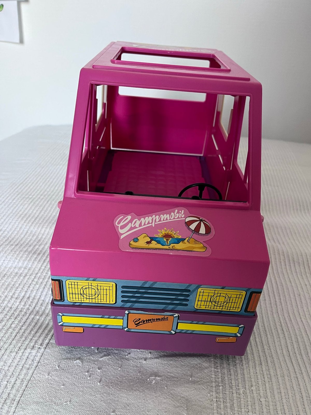 Vintage Barbie Camper - Roze Speelgoed Campervan, Ophalen of Verzenden, Gebruikt