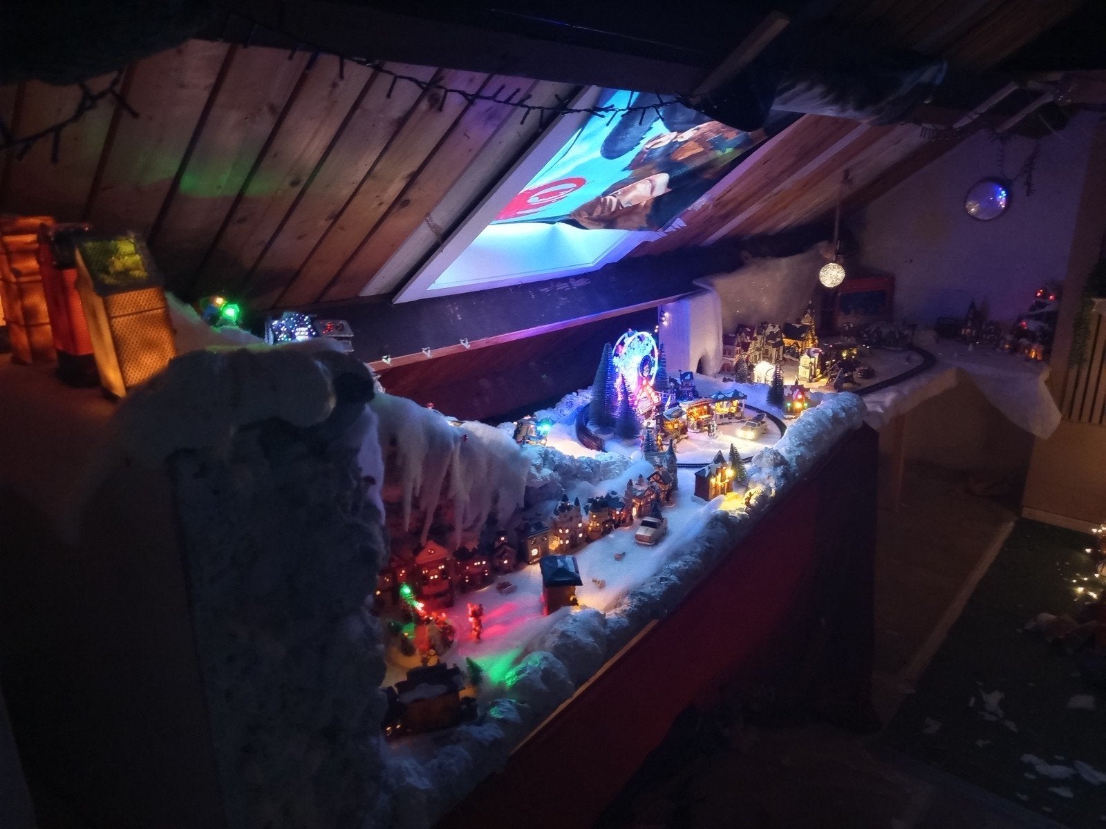 Groot kerstdorp met skipiste, Eén persoon