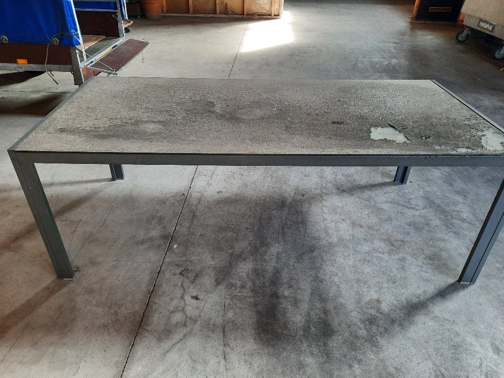 Tuintafel, Ophalen, Gebruikt, Rechthoekig, Aluminium