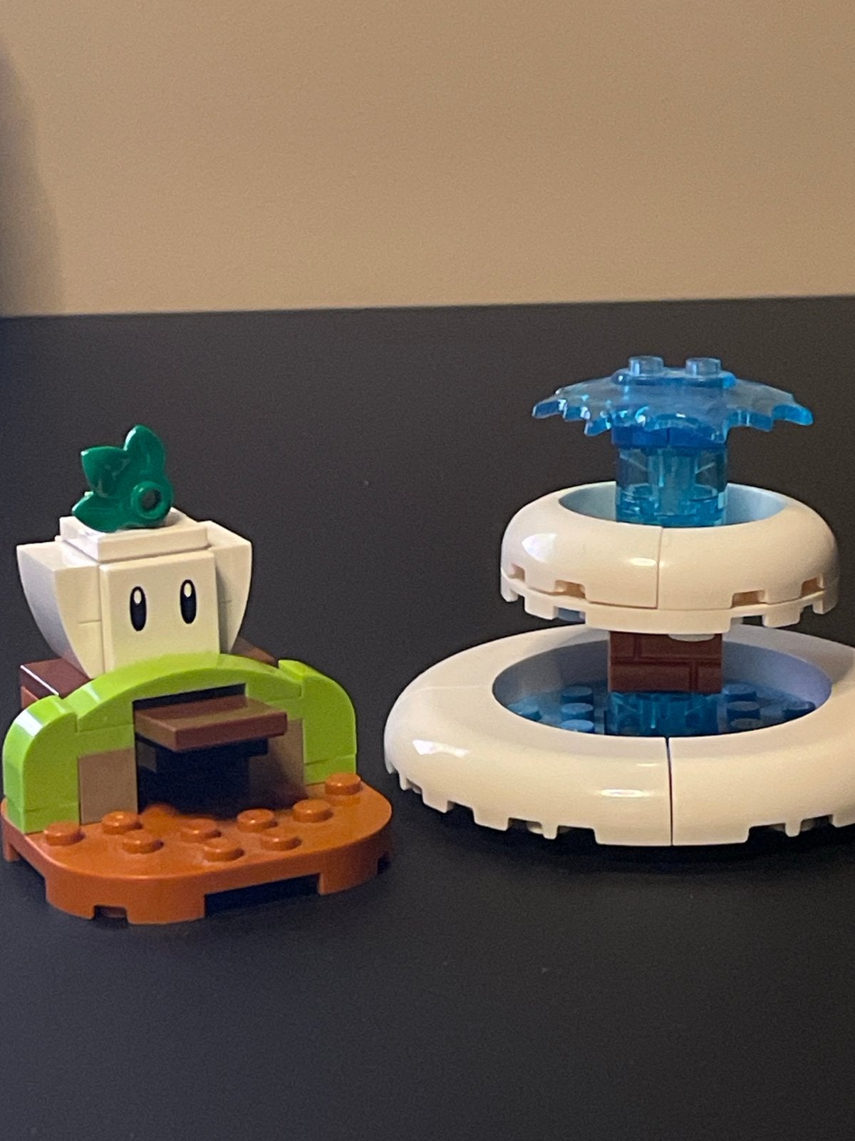 LEGO Super Mario uitbreidingssets: Piranha Plant en fontein, Verzenden, Zo goed als nieuw, Overige merken