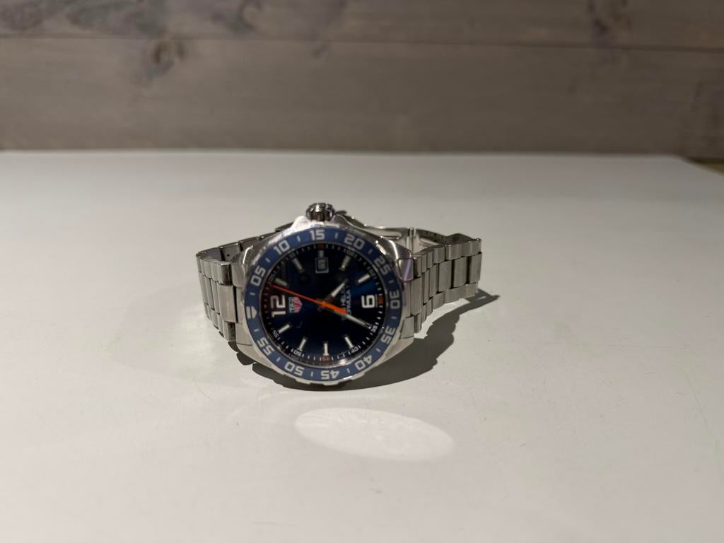 TAG Heuer Formula 1 Date Quartz 43mm Staal Herenhorloge, Ophalen of Verzenden, Zo goed als nieuw, Nvt, Nvt