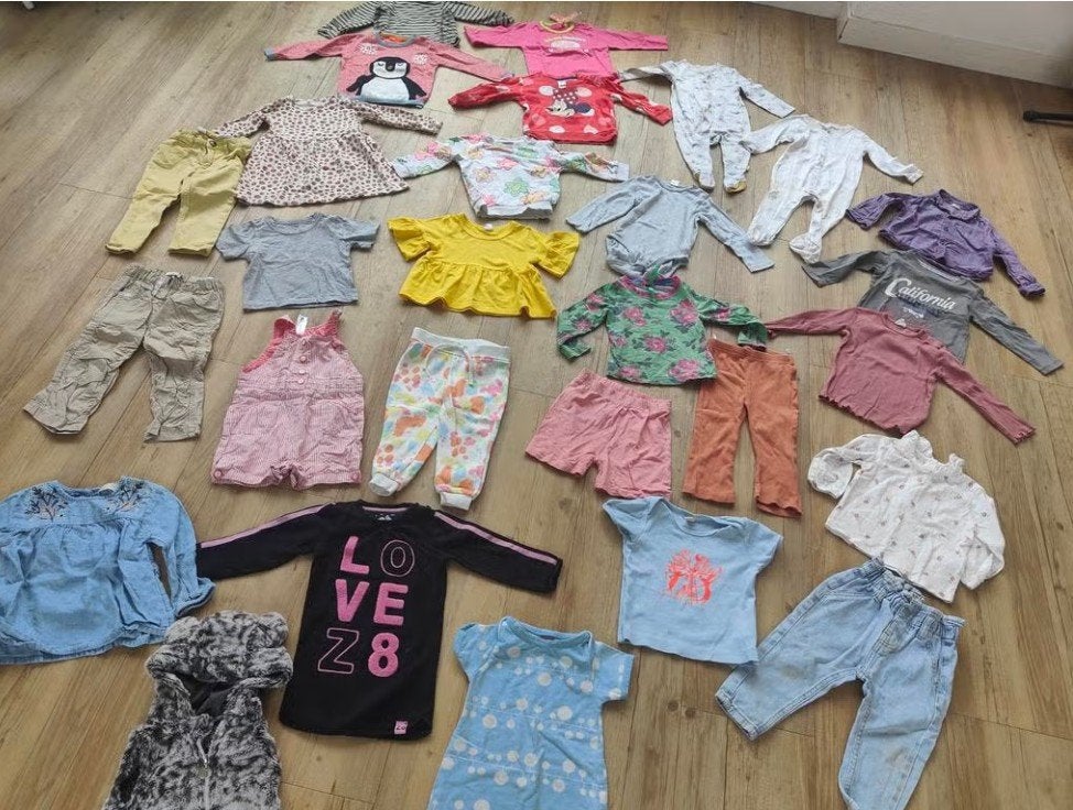 Zomer kledingpakket meisje maat 80 -28 stuks nanoou z8 h&m, Ophalen of Verzenden, Gebruikt, Meisje
