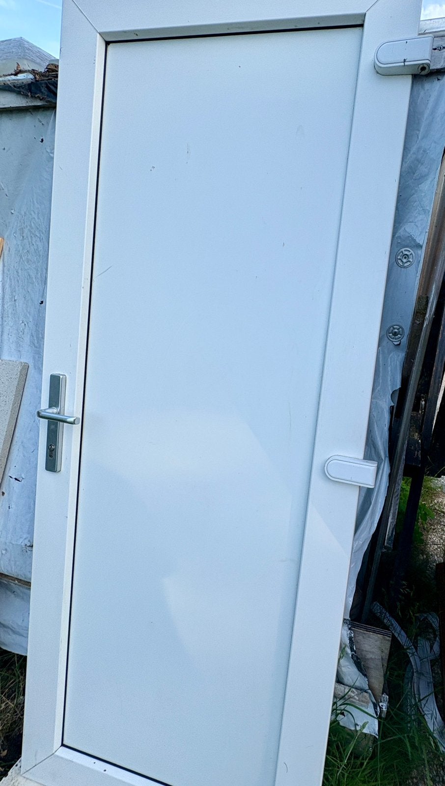 KUNSTSTOF OPDEK BUITENDEUR DRIE PUNT SLOT, Doe-het-zelf en Verbouw, Deuren en Horren, Ophalen, Kunststof, Gebruikt, 80 tot 100 cm
