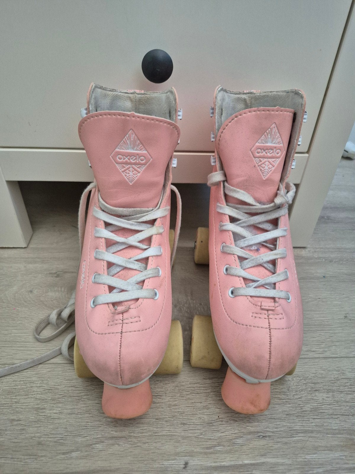 Te koop: roze rolschaatsen van het merk Oxelo(Decathlon), Ophalen of Verzenden, Gebruikt