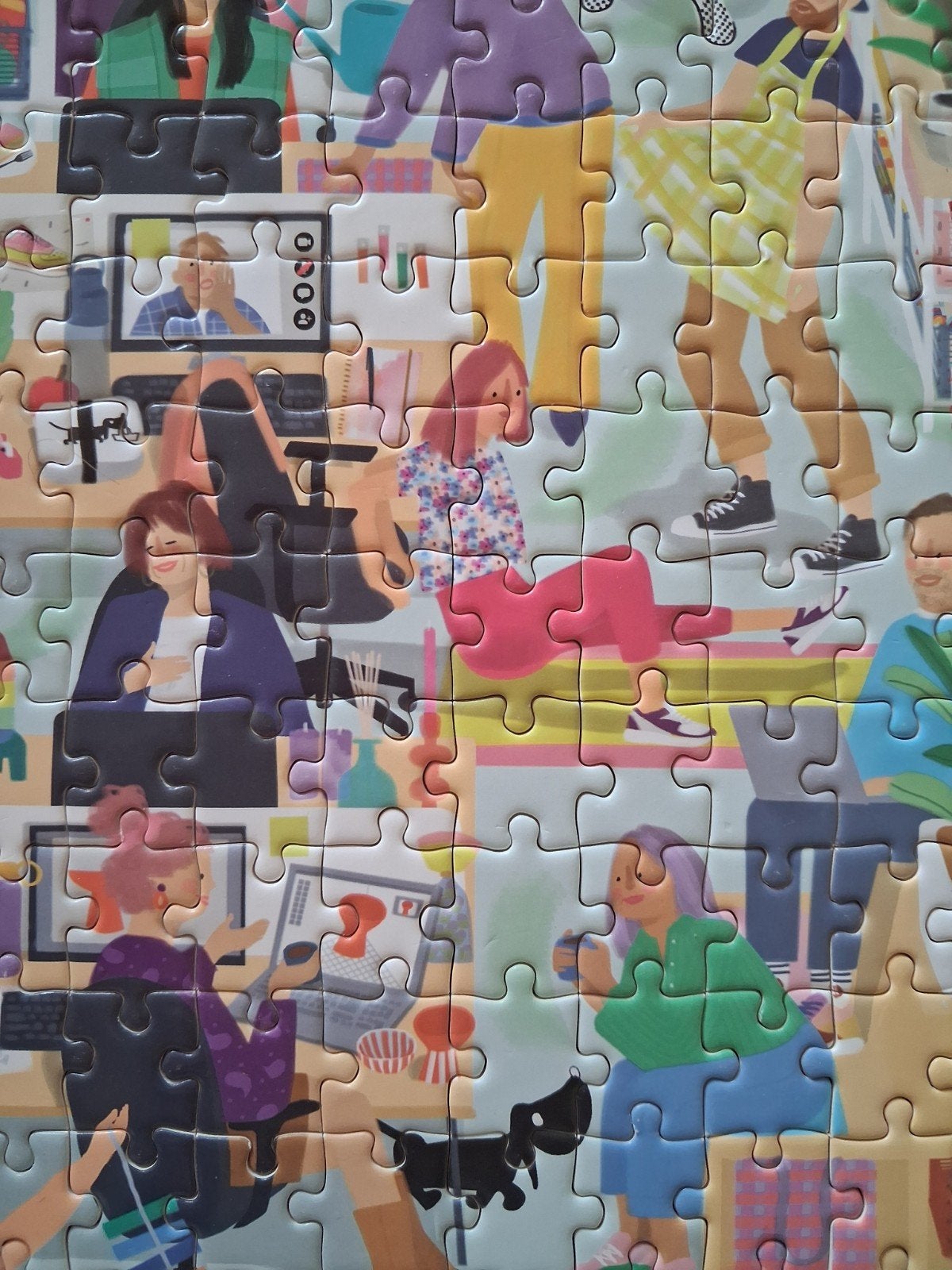 Hema puzzel 1000stuks compleet, Ophalen of Verzenden, Minder dan 500 stukjes, Zo goed als nieuw