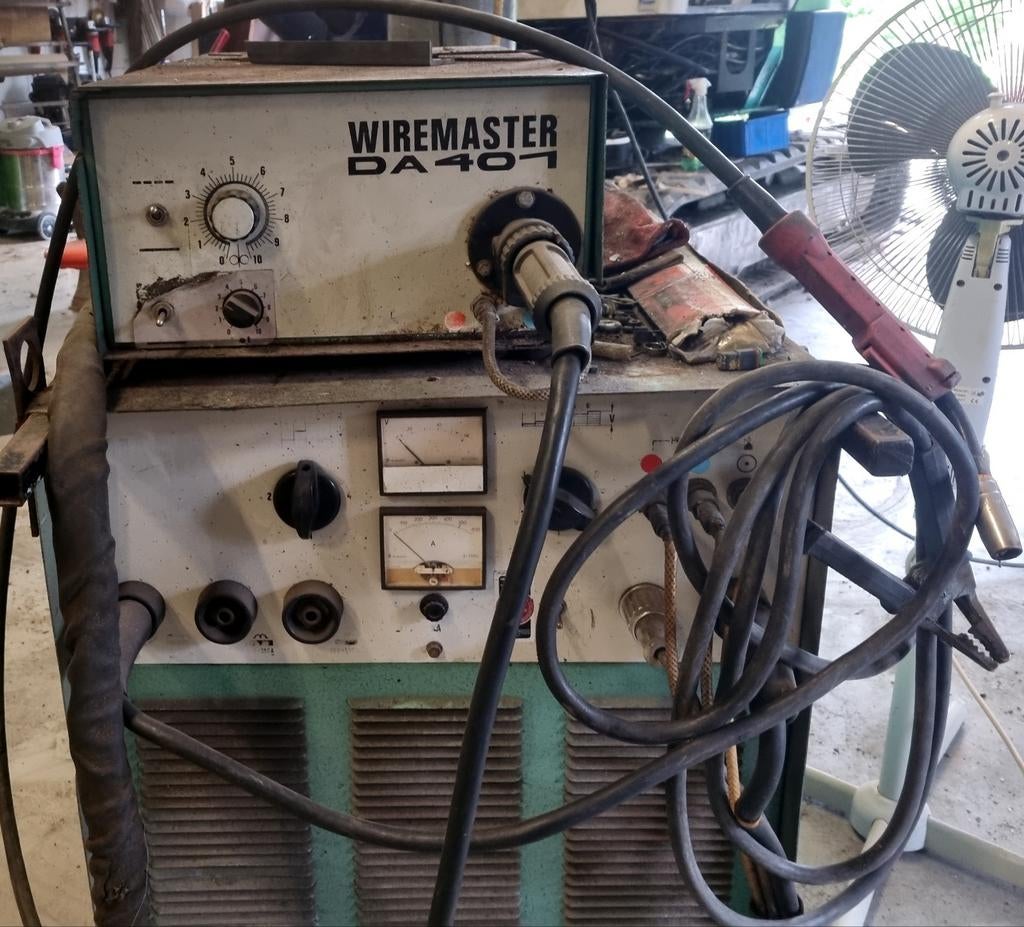 Weldmaster DA401 Lasapparaat - MIG/MAG met fles optie, Ophalen of Verzenden, Gebruikt, 250 ampère of meer, Co2