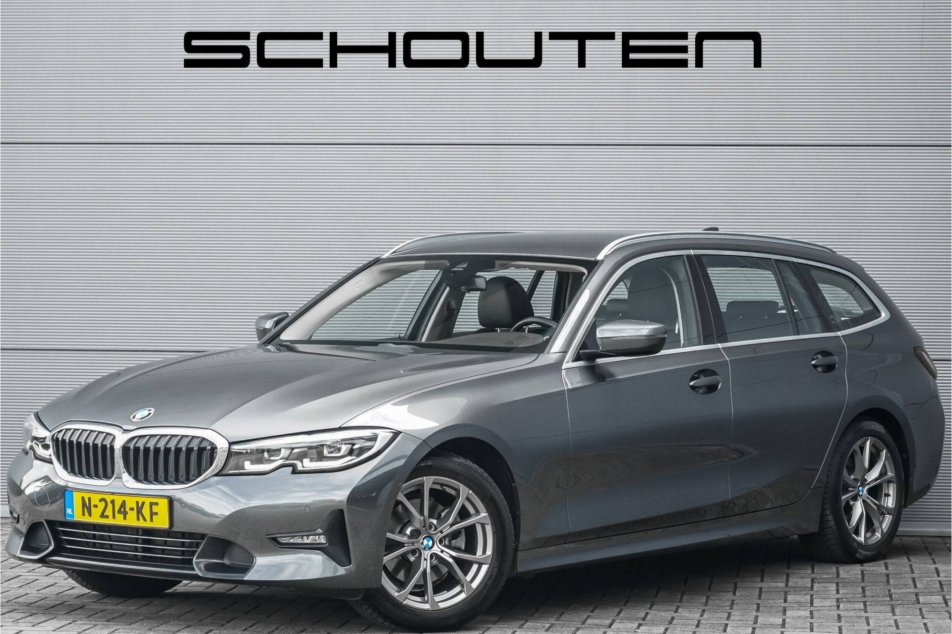 BMW 3 Serie Touring 320i High Executive Sportline Stoelverw, Achterwielaandrijving, Gebruikt, 4 cilinders, Leder en Stof