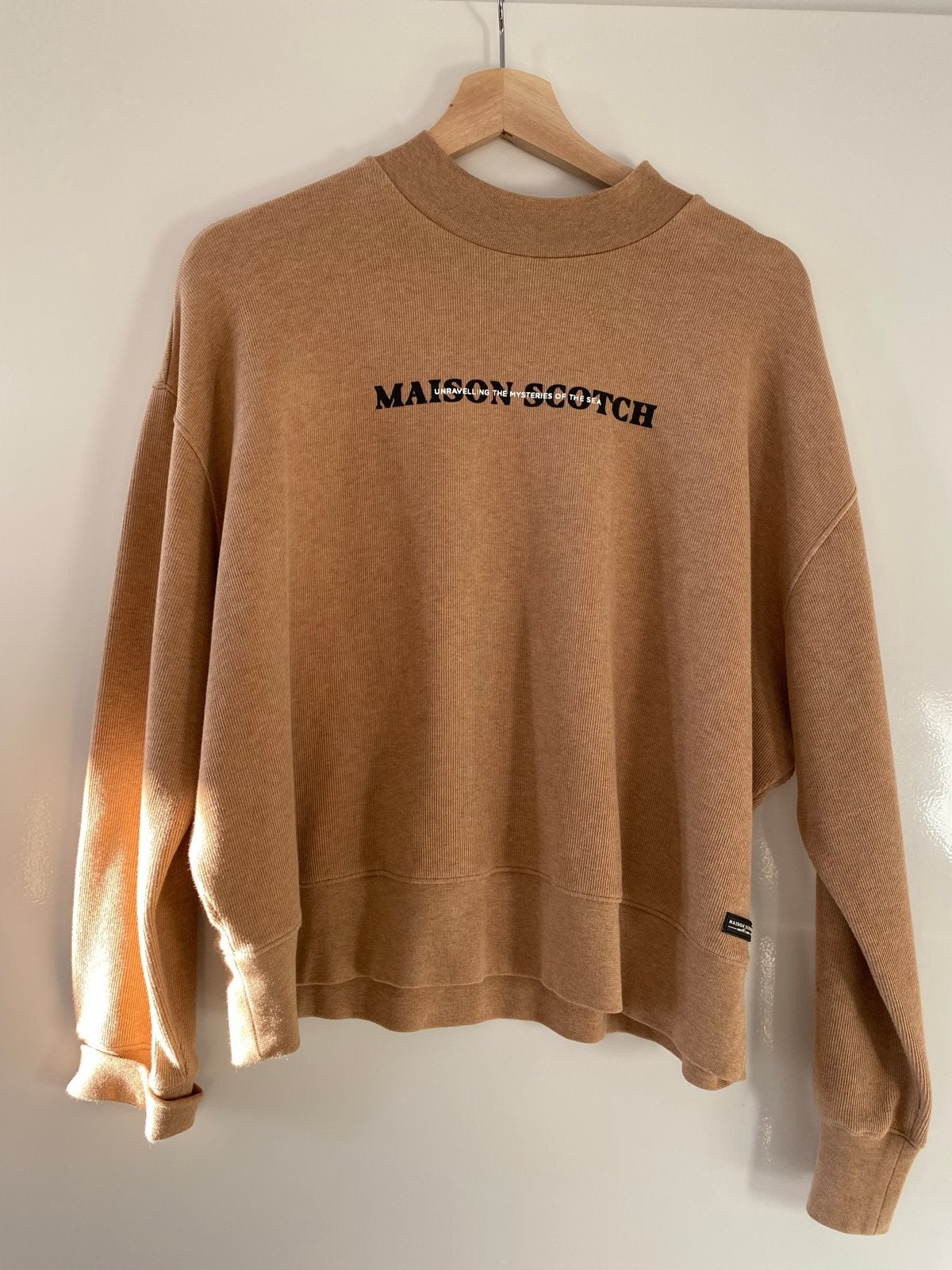 Maison Scotch sweater maat M, Ophalen of Verzenden, Zo goed als nieuw, Maat 38/40 (M), Beige
