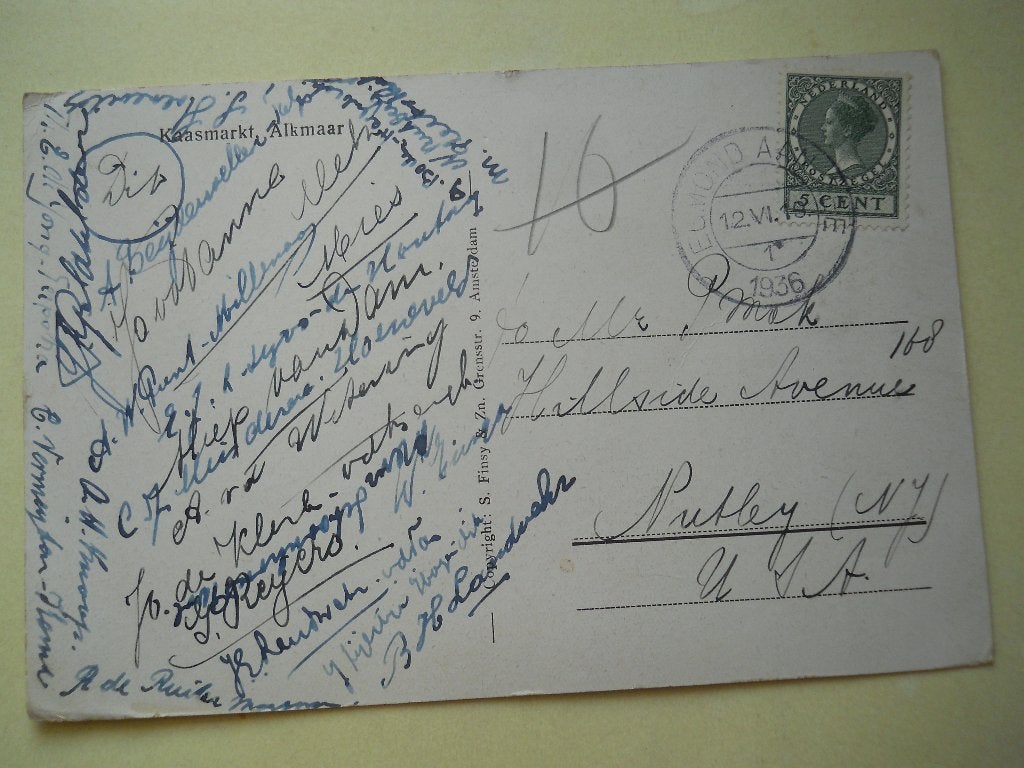 Nederland Briefkaart Kon.Wilhelmina Rondstempel Egmond a/Zee, Postzegels en Munten, Brieven en Enveloppen | Nederland, Ophalen of Verzenden