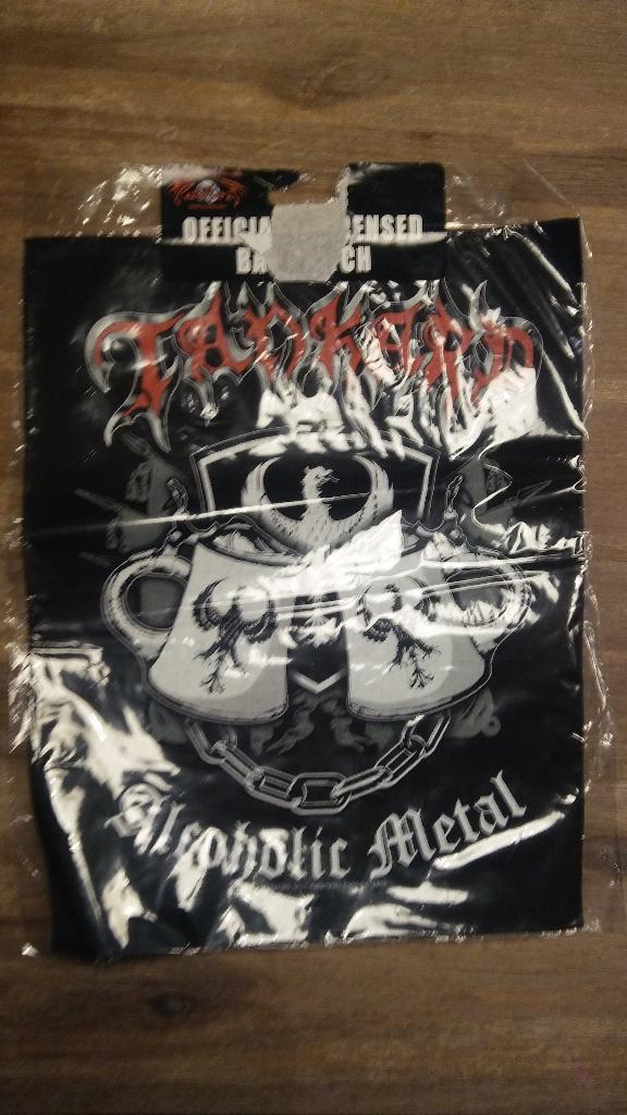 Tankard Alcoholic Metal 2010 backpatch back patch muziek, Ophalen of Verzenden, Zo goed als nieuw, Kleding