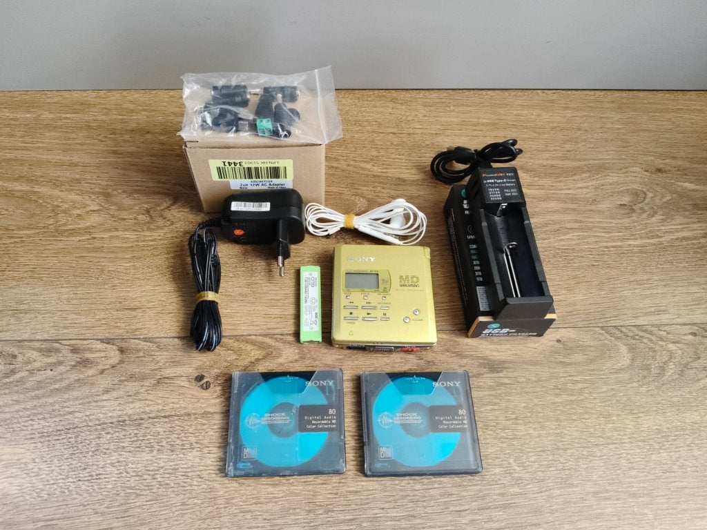 Sony MiniDisc Recorder MZ-R55 draagbaar, Ophalen of Verzenden, Minidisc-recorder