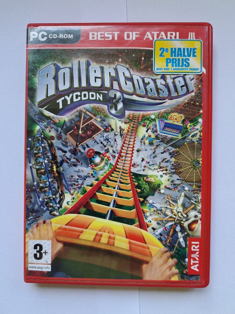 Pc cd rom rollercoaster tycoon 3, 1 speler, Ophalen of Verzenden, Zo goed als nieuw, Vanaf 3 jaar