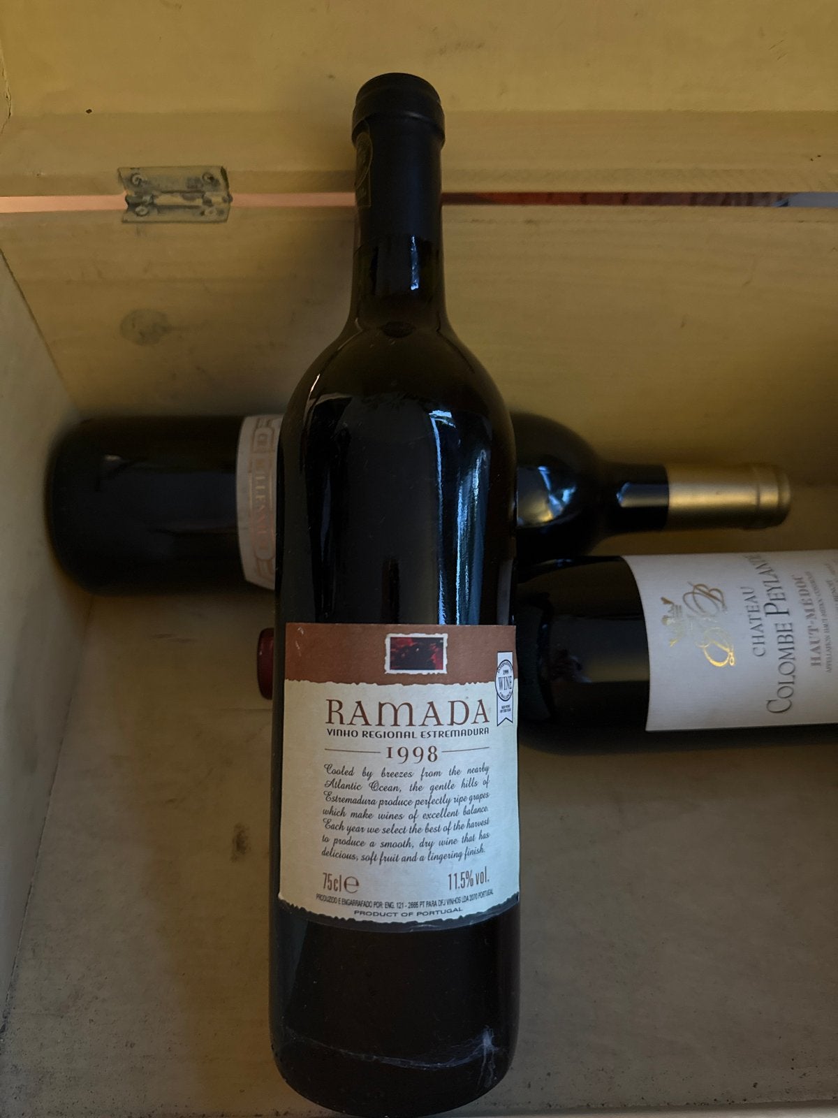 Ramada Vinho Regional Estremadura 1998 Rode Wijn, Ophalen of Verzenden, Overige gebieden, Rode wijn, Vol