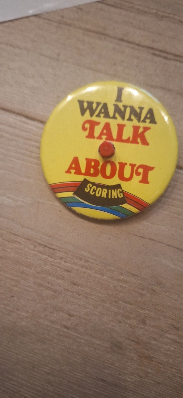 Button draaibaar jaren 80-90 (7626), Verzamelen, ., Ophalen of Verzenden, Zo goed als nieuw, .