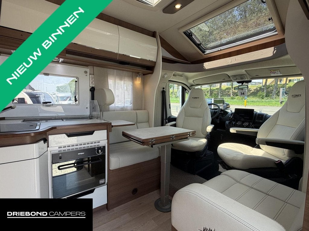 Rapido 686F Ultimate Line Automaat EP Level Lpg Lithium Omvo, Caravans en Kamperen, Campers, Automaat, Omvormer, Airbags, 7 tot 8 meter