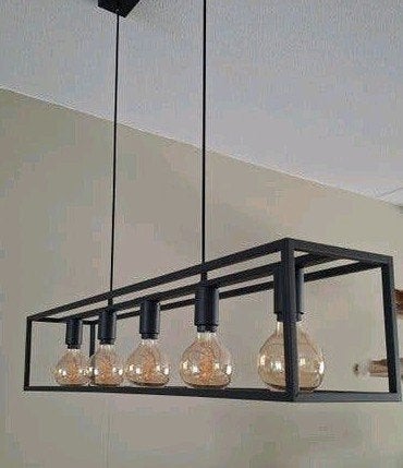 EGLO Hanglamp blackcrown 100x20 (exl peertjes), Ophalen of Verzenden, Zo goed als nieuw, Metaal, E27 (groot)