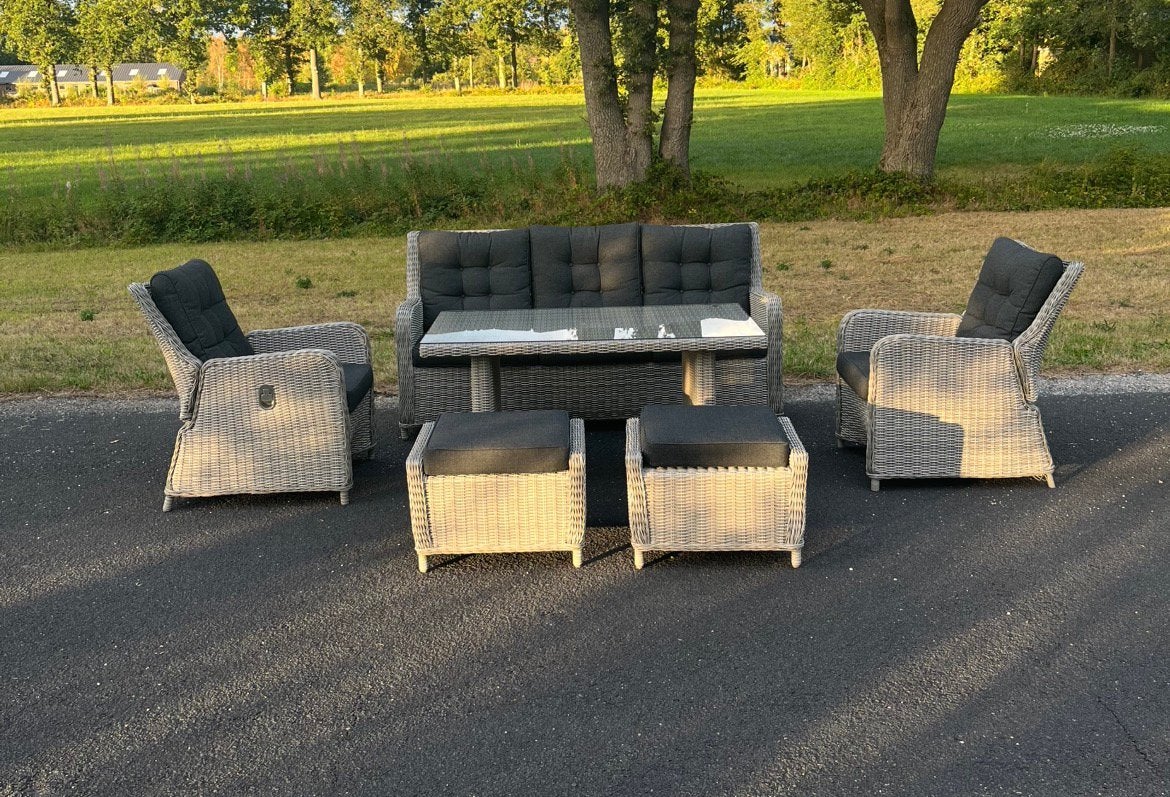 Foto 3 van Prachtige Luxe Loungeset met verstelbare rugleuning