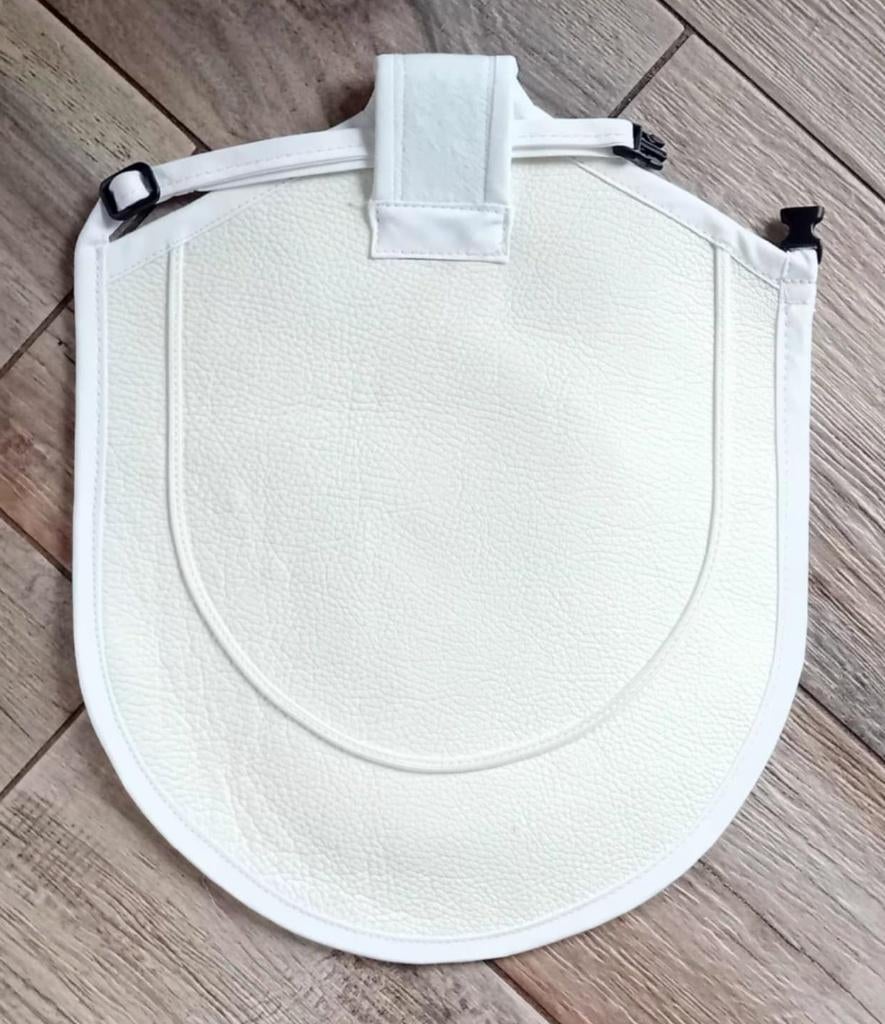 Witte kalkoenzadel 33 cm lang, Vrouwelijk, Kip