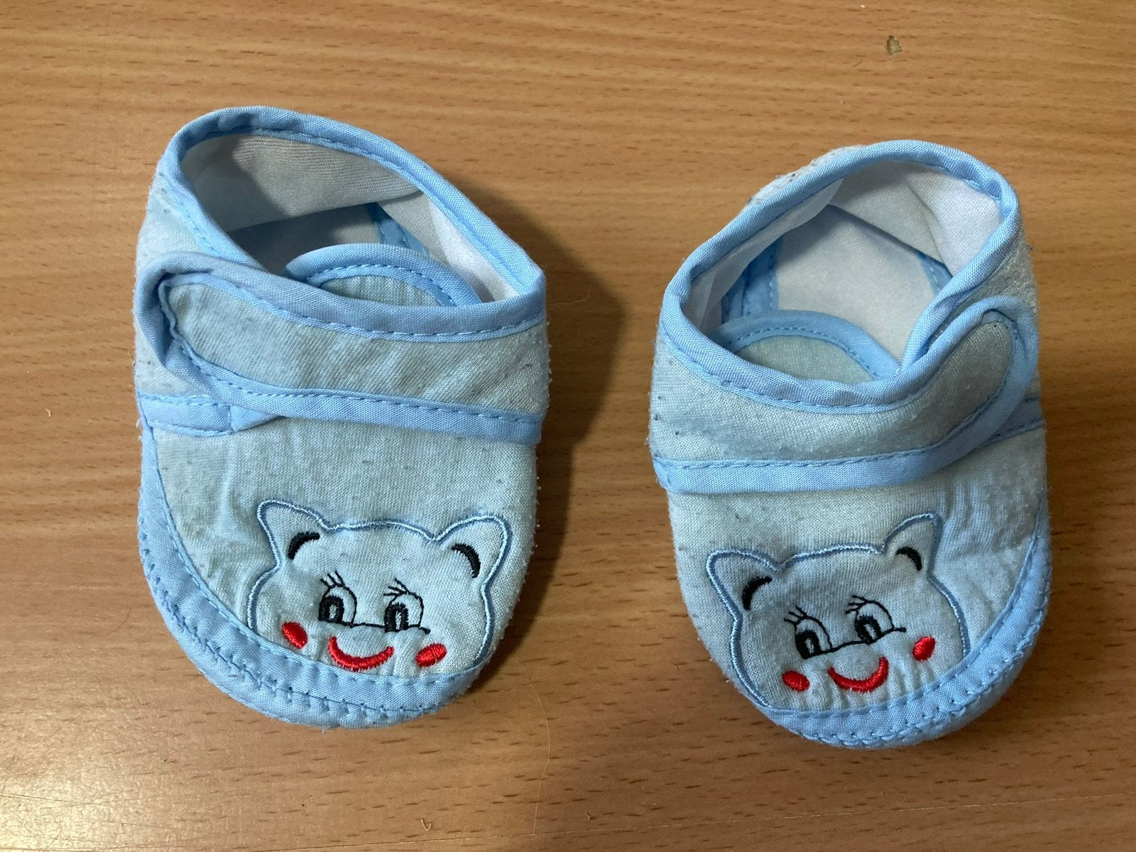 Baby schoentjes / slofjes blauw, Ophalen of Verzenden, Gebruikt, Jongetje, Slofjes