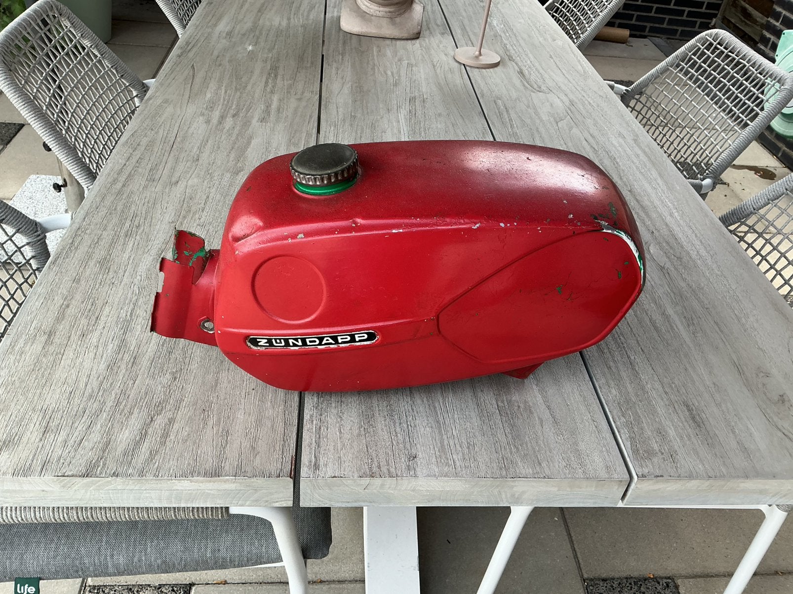 Te koop zundapp 517 flappentank deze is bikkel hard., Ophalen of Verzenden, Gebruikt, Tank