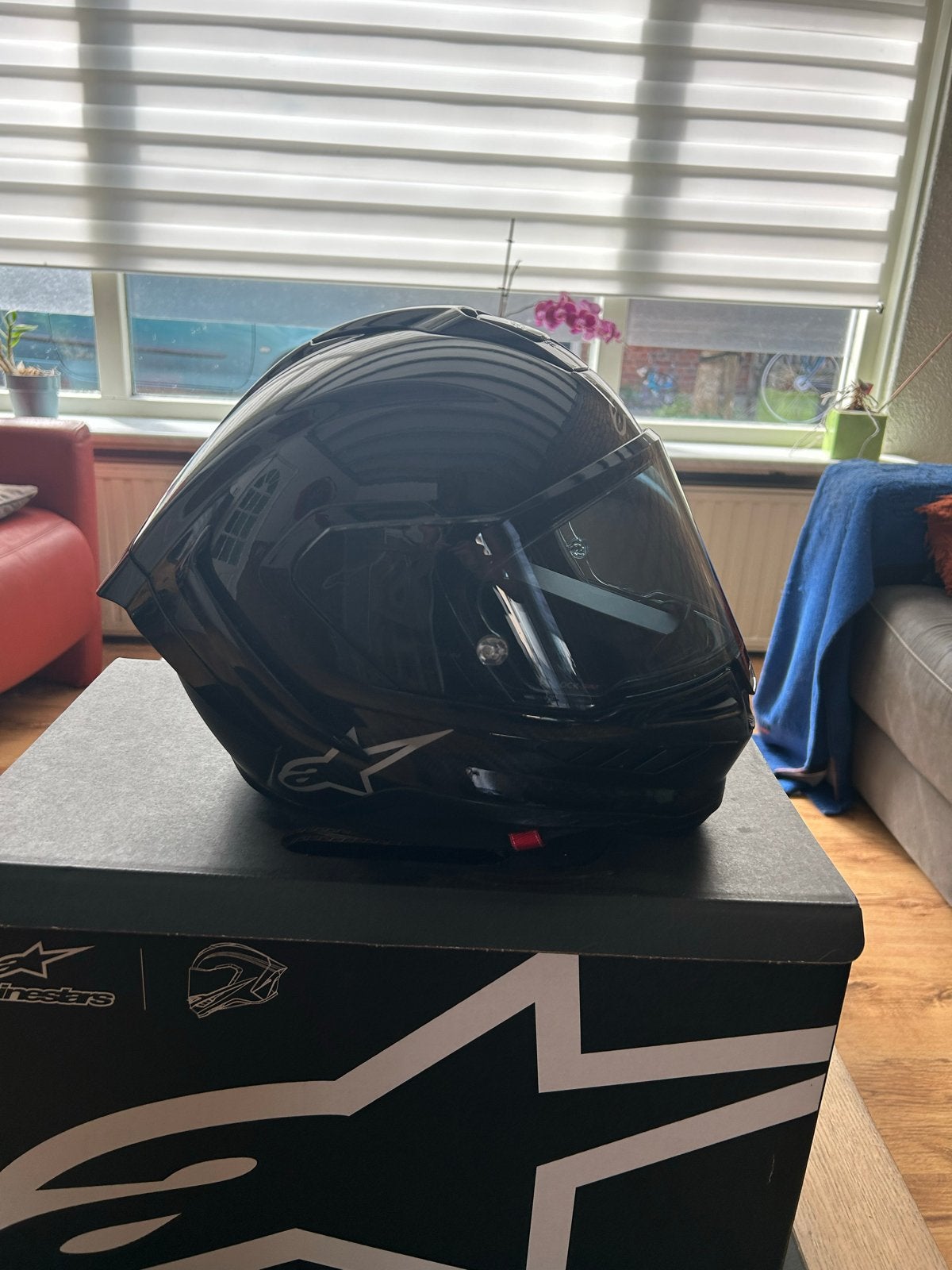 Alpinestars Supertech R10 Carbon Integraalhelm Maat M, Motoren, M, Heren, Integraalhelm, Tweedehands