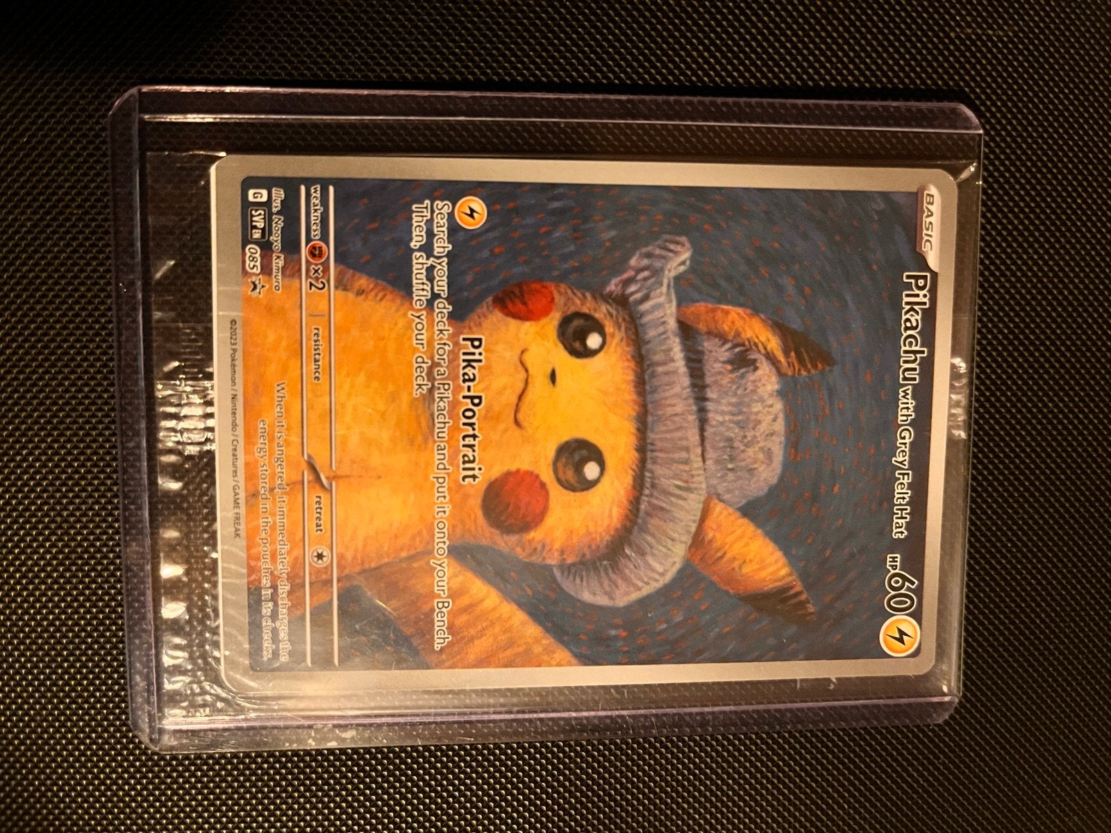 Pikachu Grey Felt Hat van gogh sealed, Ophalen of Verzenden, Zo goed als nieuw