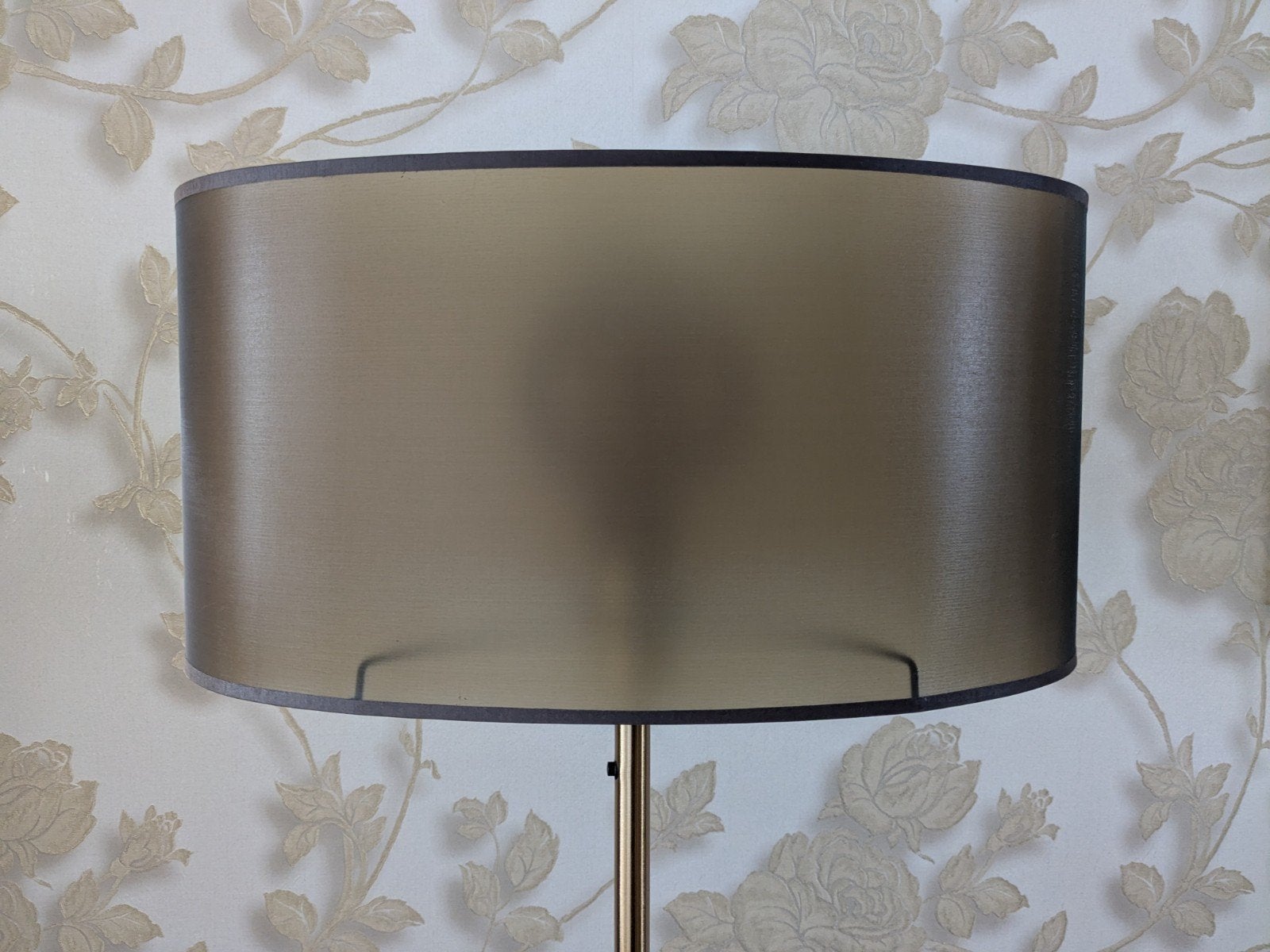 ❤ DESIGN ovale lampenkap zwart transparant -staand/tafellamp, Ophalen, Zo goed als nieuw, Zwart, Ovaal