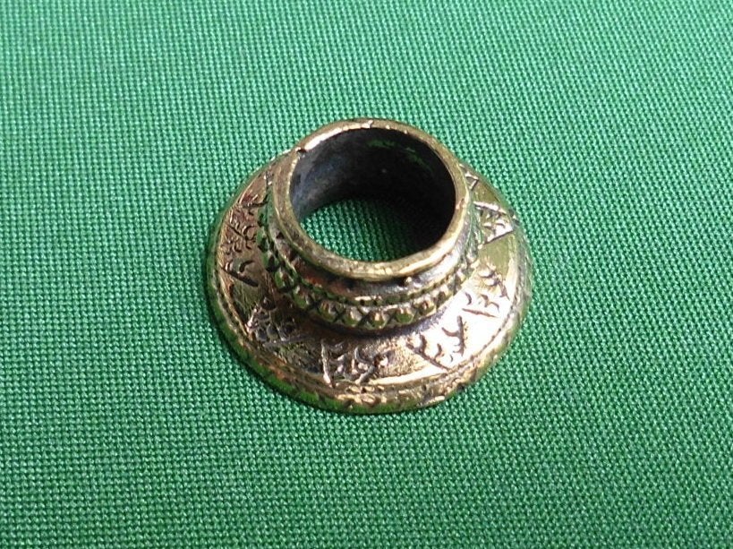 Prachtige Surakarta Wajikan Mendak Goudkleurig Messing MAG07, Sieraad, Verzenden, Goud, Handgemaakt