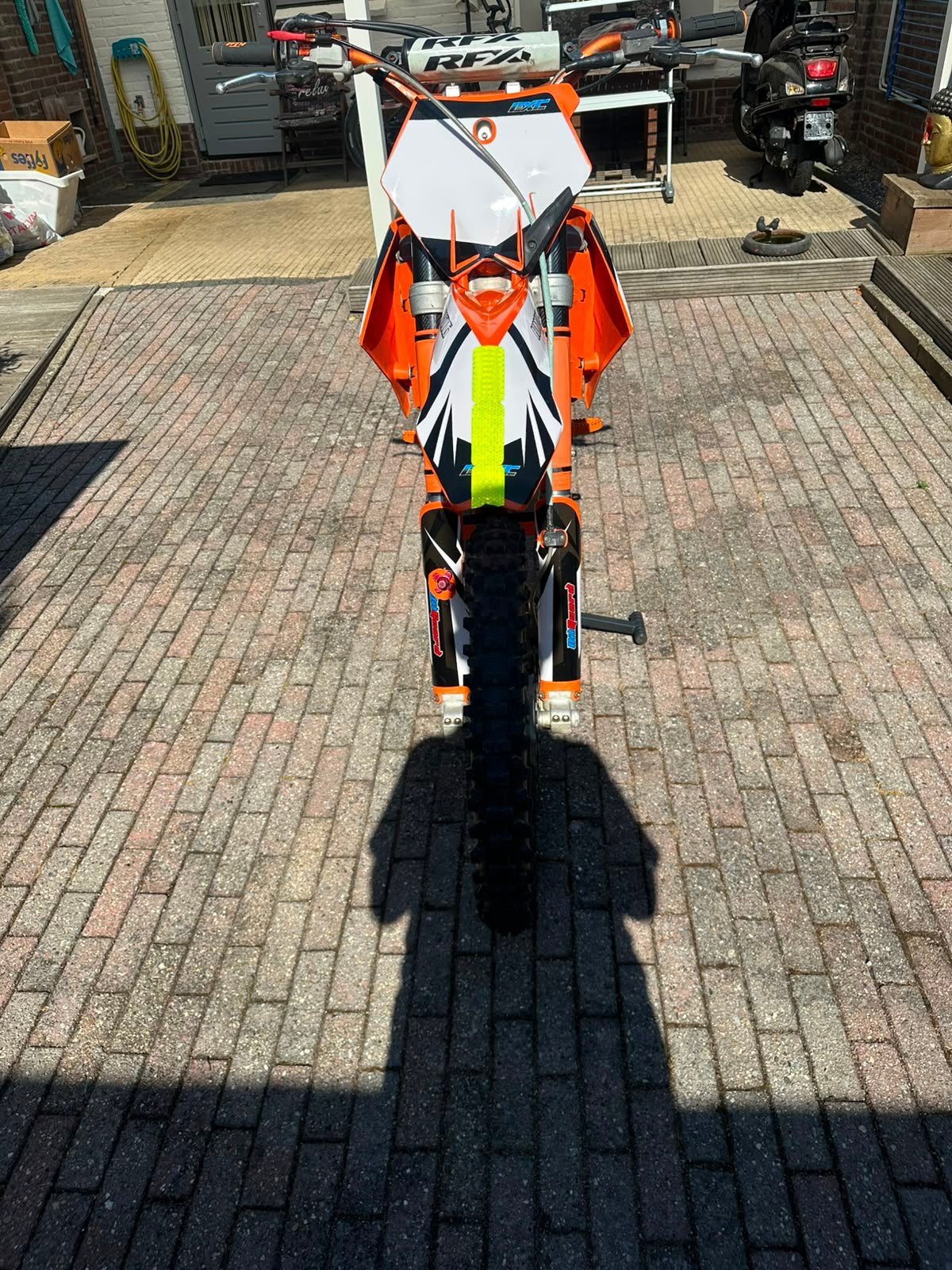 Crosmoter KTM 525cc, Kleding | Dames, Carnavalskleding en Feestkleding, Ophalen, Zo goed als nieuw, Carnaval