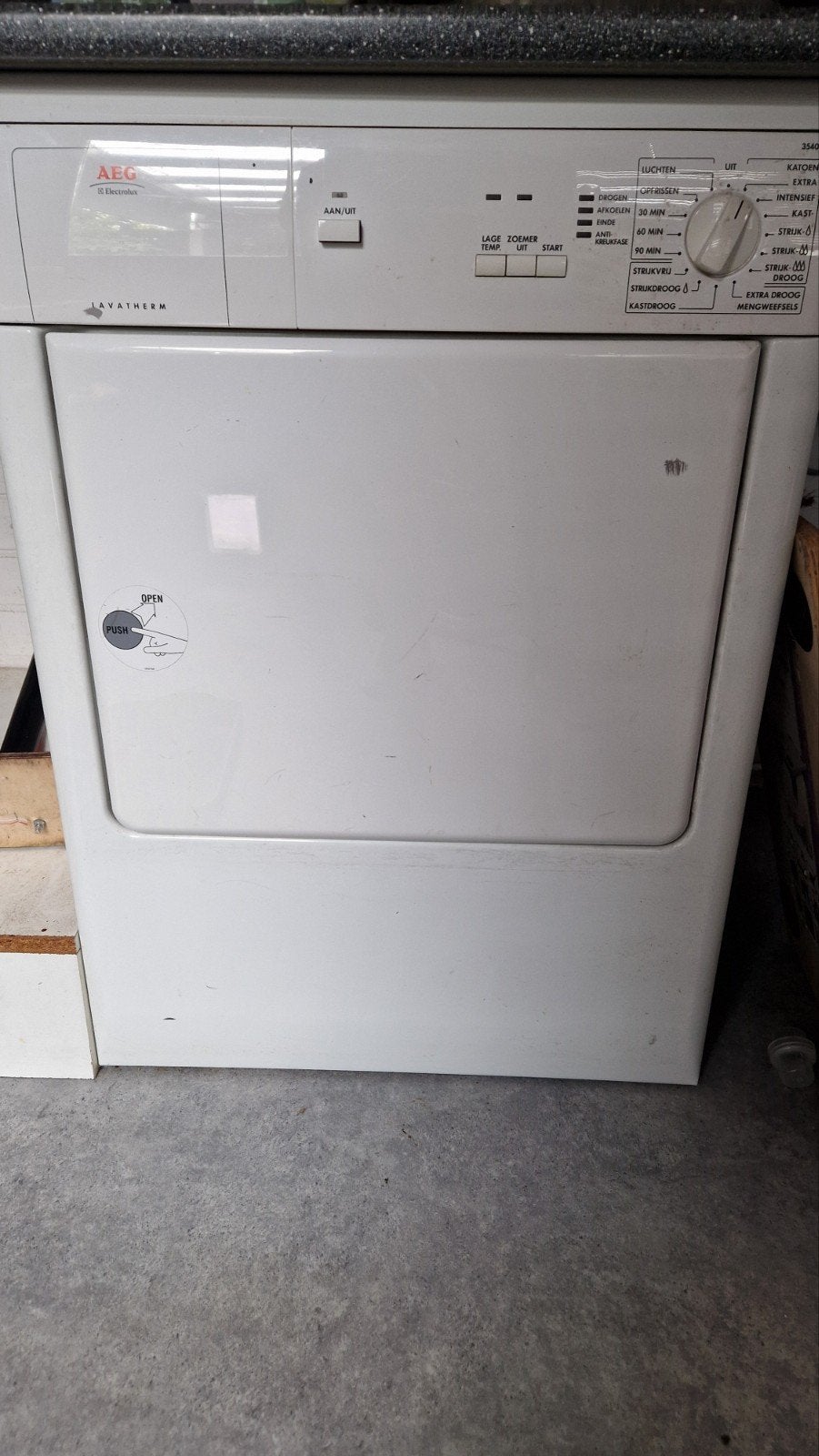 AEG Lavatherm wasdroger met afvoerslang, Witgoed en Apparatuur, Ophalen, 6 tot 8 kg, Gebruikt, Luchtafvoer
