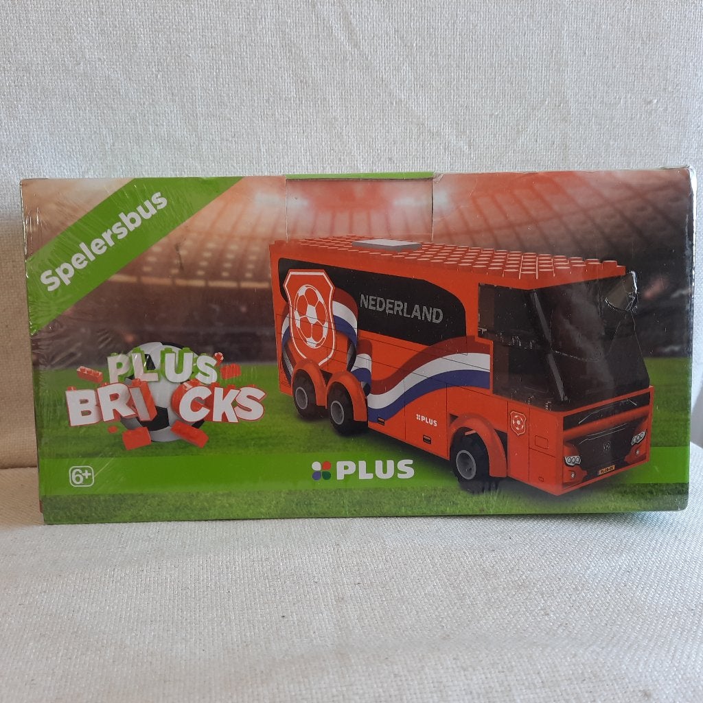 Plus Bricks - Bouw je eigen Nederland spelersbus - nieuw -, Ophalen of Verzenden, Nieuw