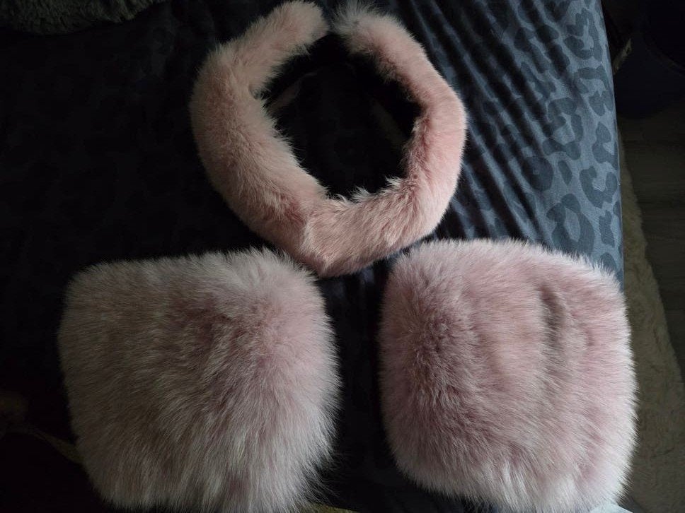 Roze vossenbont 2 mouwen en 1 hoodband echt vos bont bontjas, Kleding | Dames, Onbekend, Ophalen of Verzenden, Nieuw, Roze