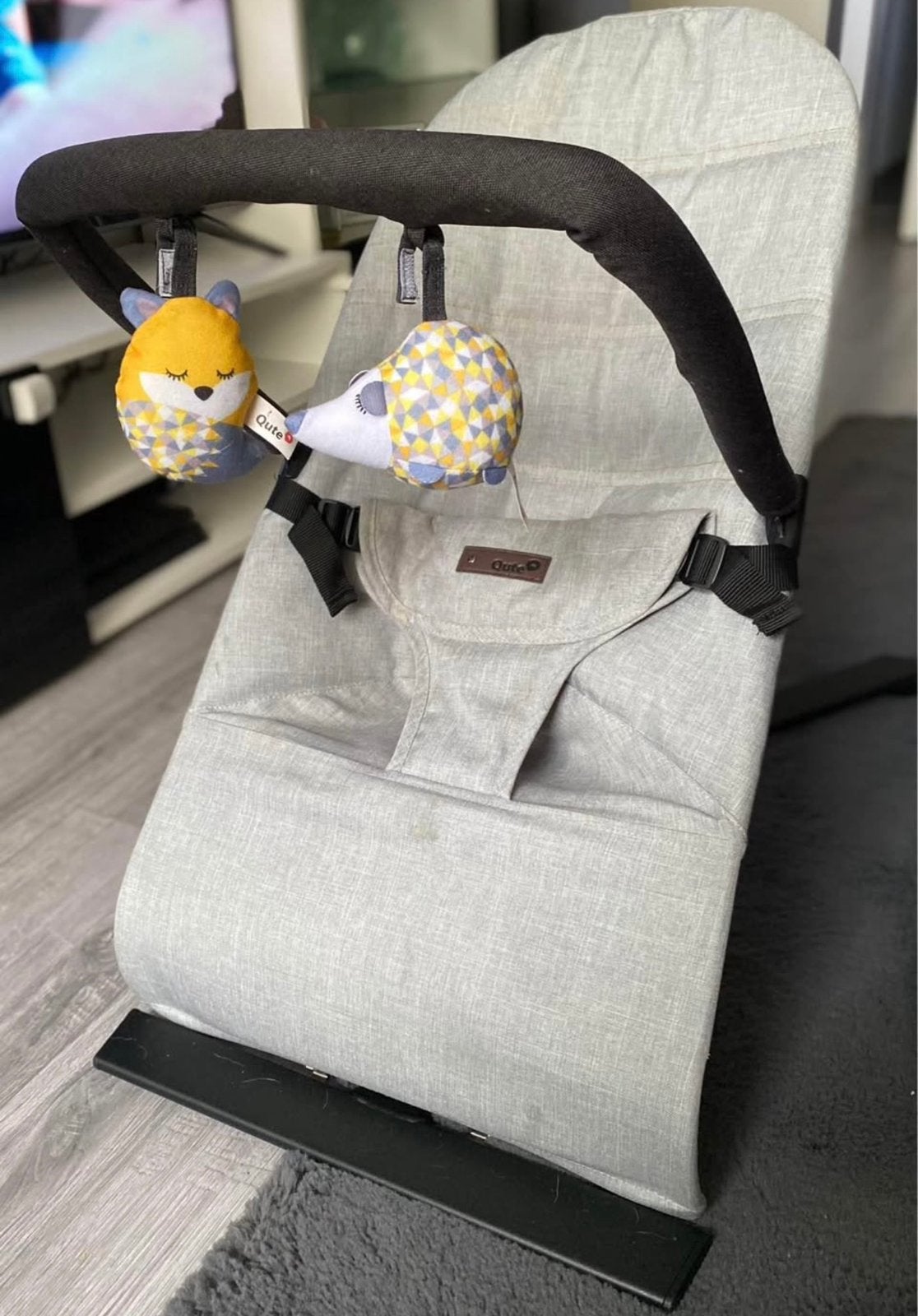 Qute wipstoel incl. Opzetstuk, Kinderen en Baby's, Ophalen, Gebruikt, Wipstoel, Met gordel(s) of riempje(s)
