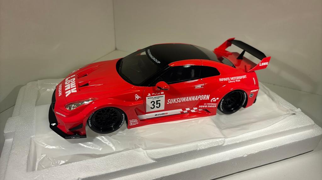 Nissan 35gt -rr lb-sihouette works gt top speed 1.18, Hobby en Vrije tijd, Modelauto's | 1:18, Overige merken, Ophalen of Verzenden