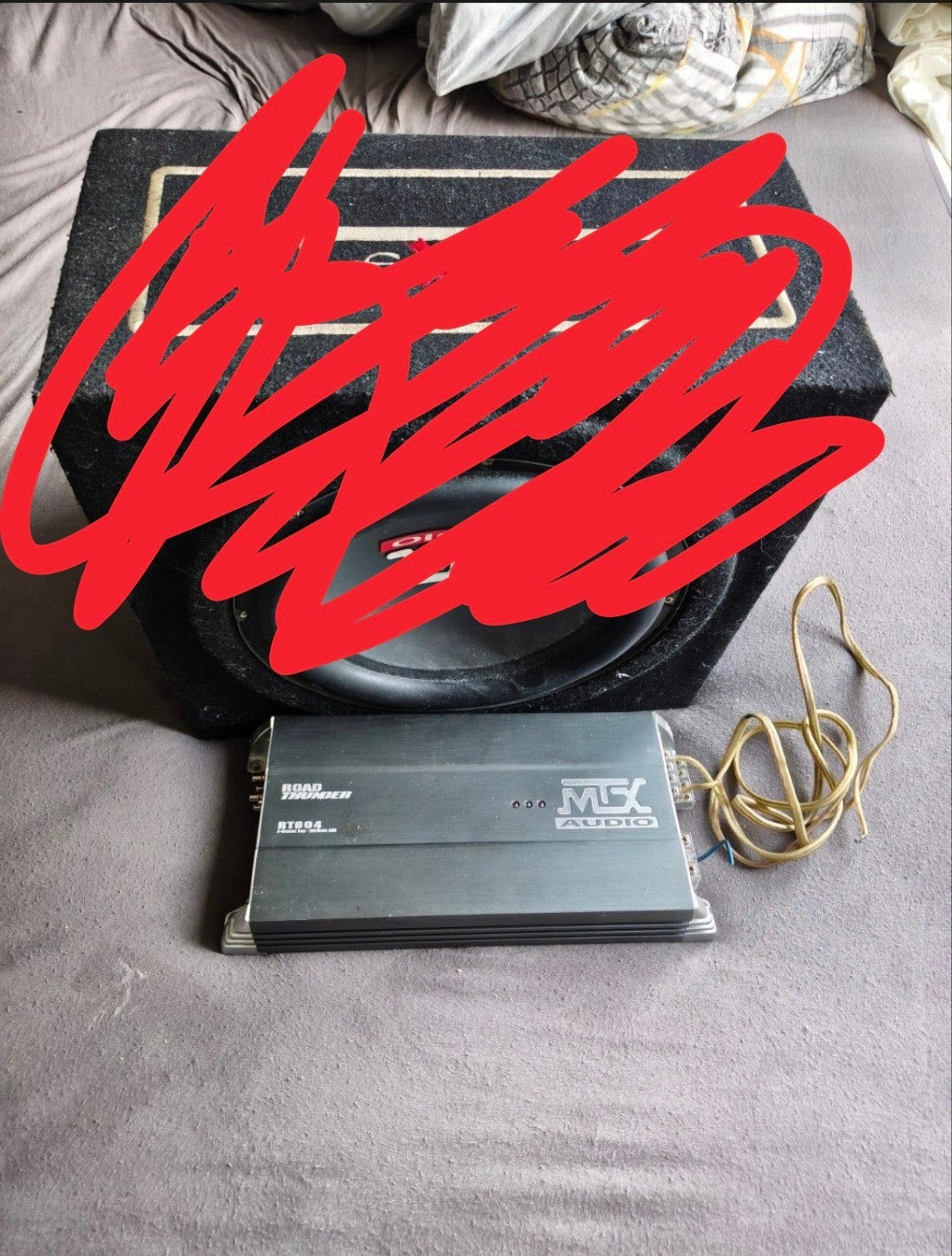 MTX 4 kanaals versterker +, Auto diversen, Verzenden, Gebruikt